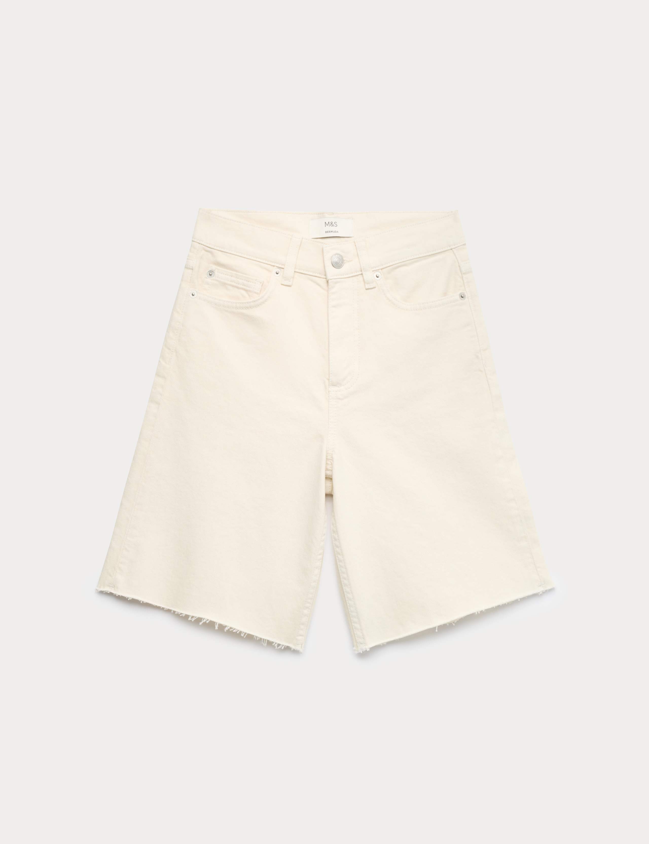 Pure Cotton High Waisted Bermuda Short 2 of 6