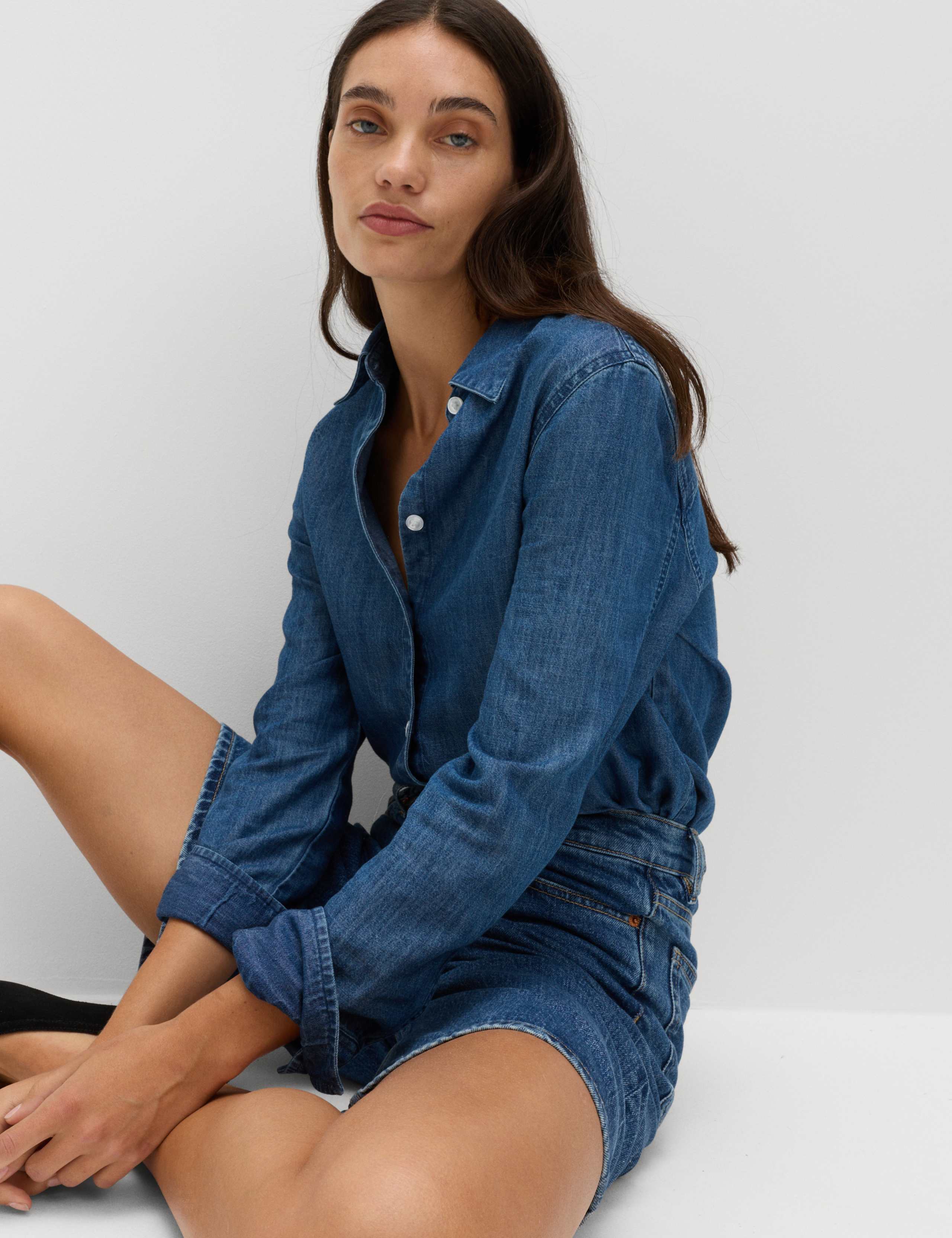 Pure Cotton High Waisted Bermuda Short 4 of 5