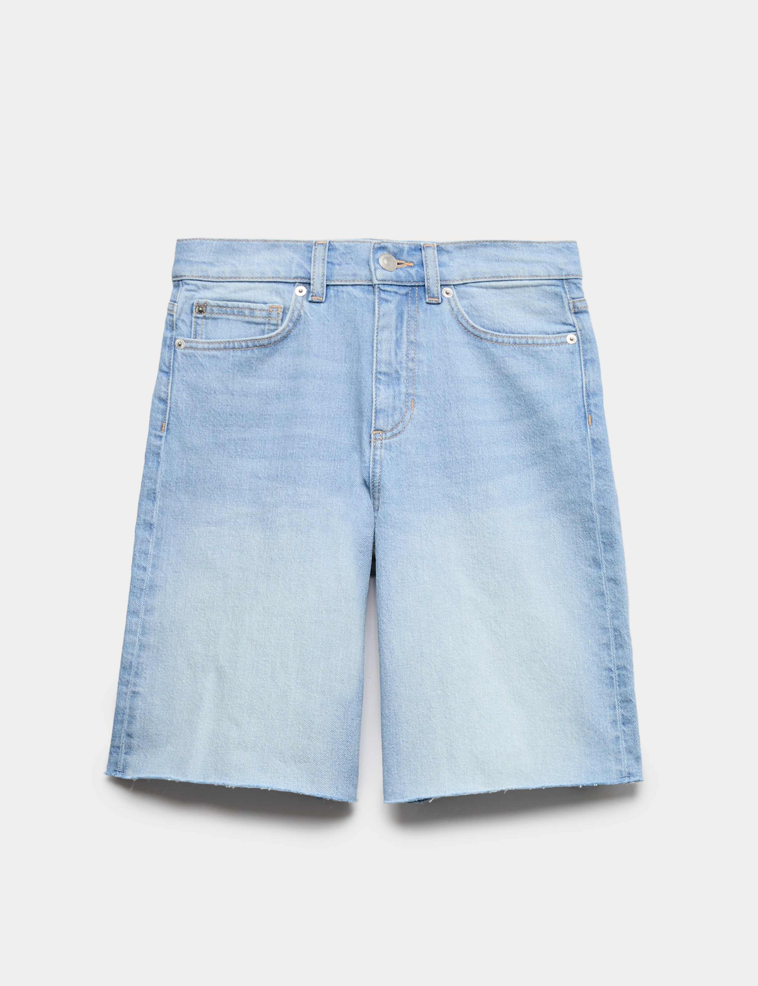Pure Cotton High Waisted Bermuda Short 2 of 5
