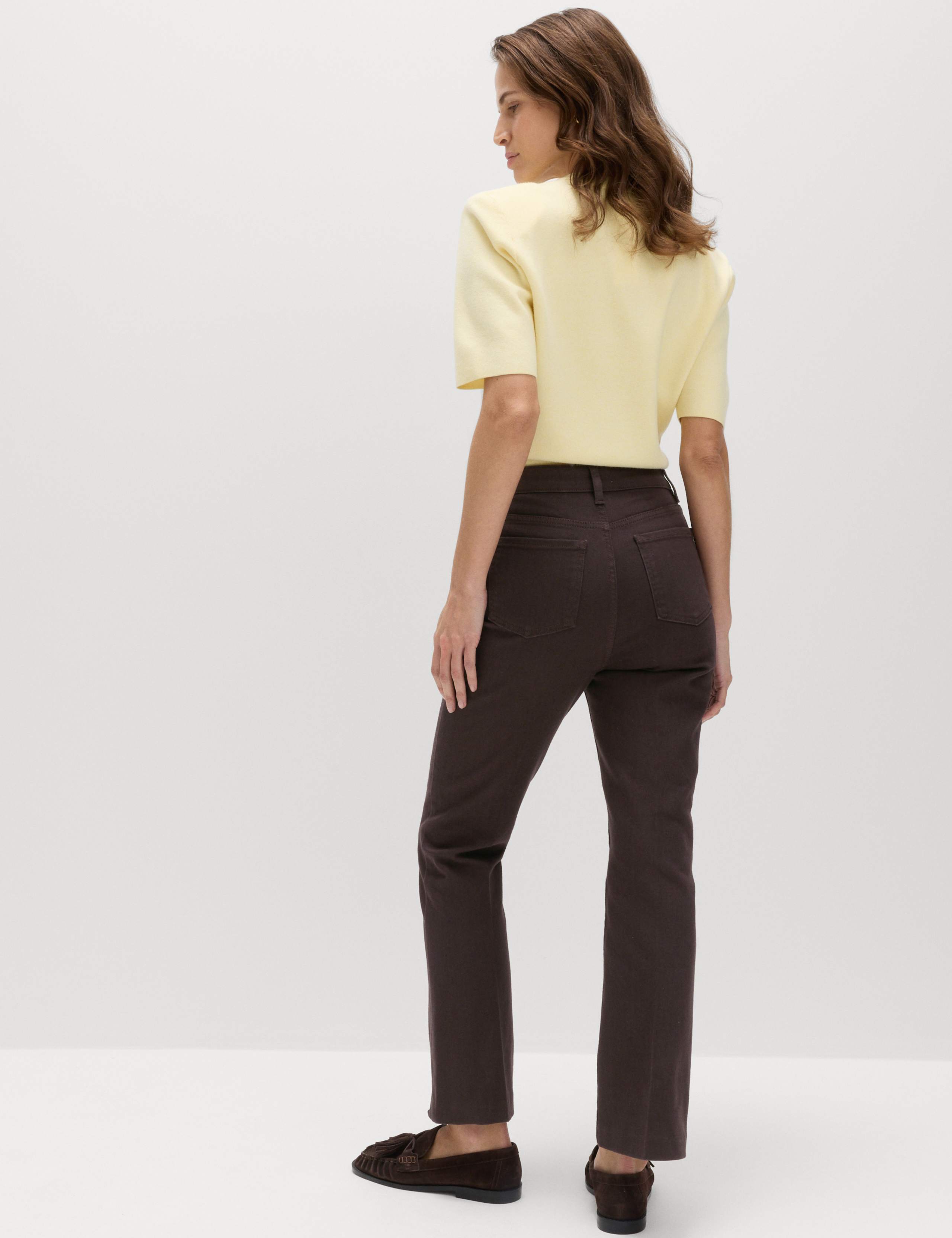 High Waisted Kickflare Cropped Jeans 4 of 6