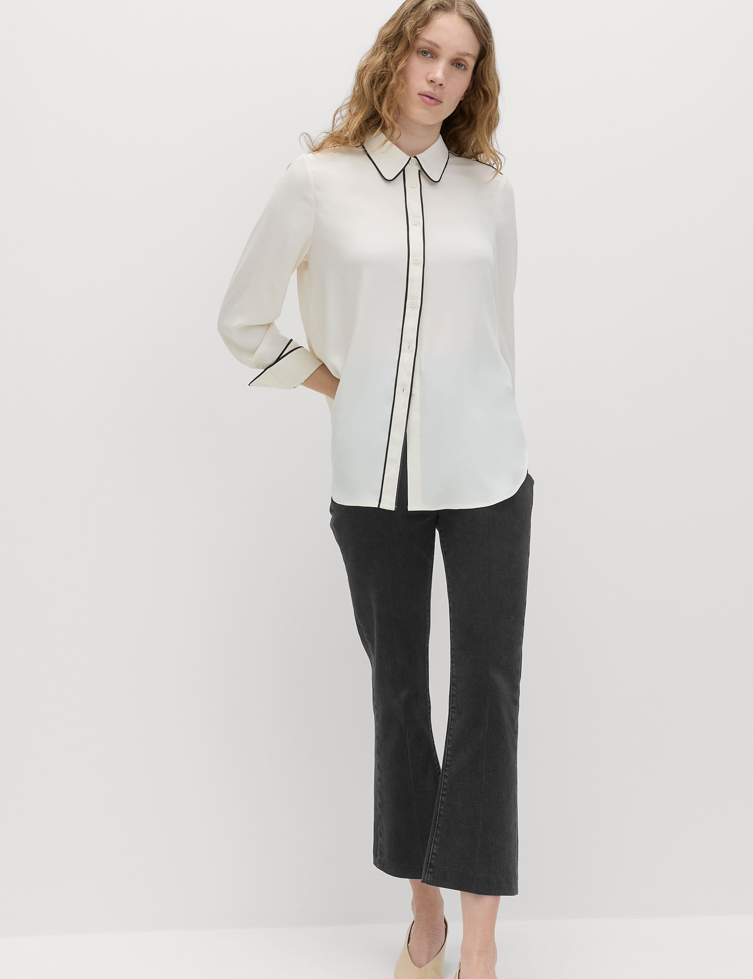 High Waisted Kickflare Cropped Jeans 4 of 6