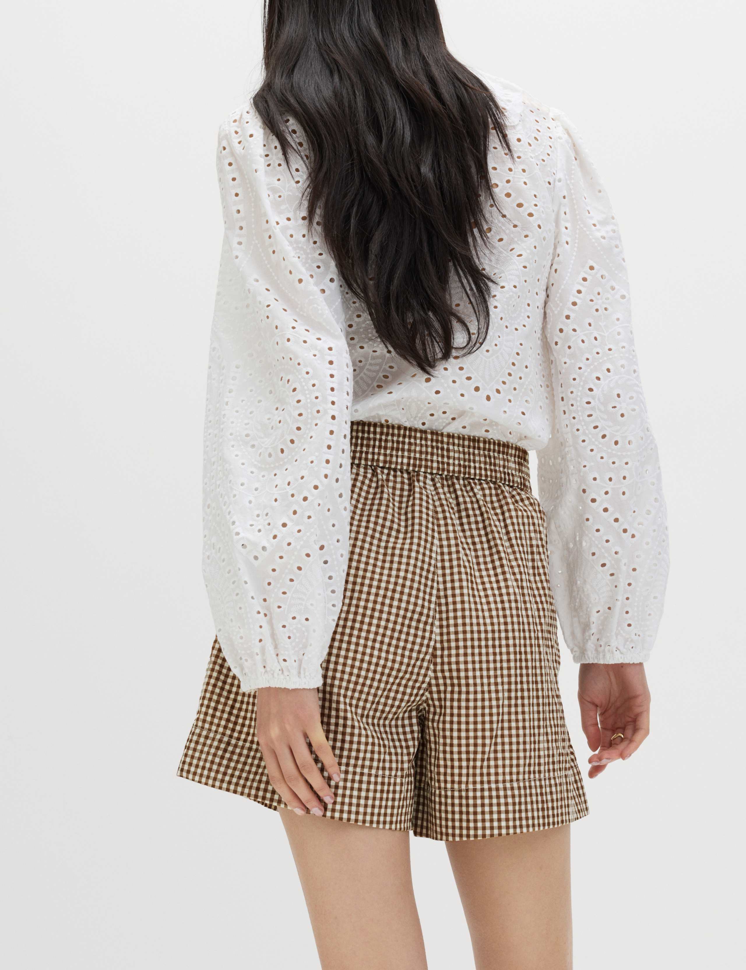 Gingham High Waisted Shorts 5 of 5