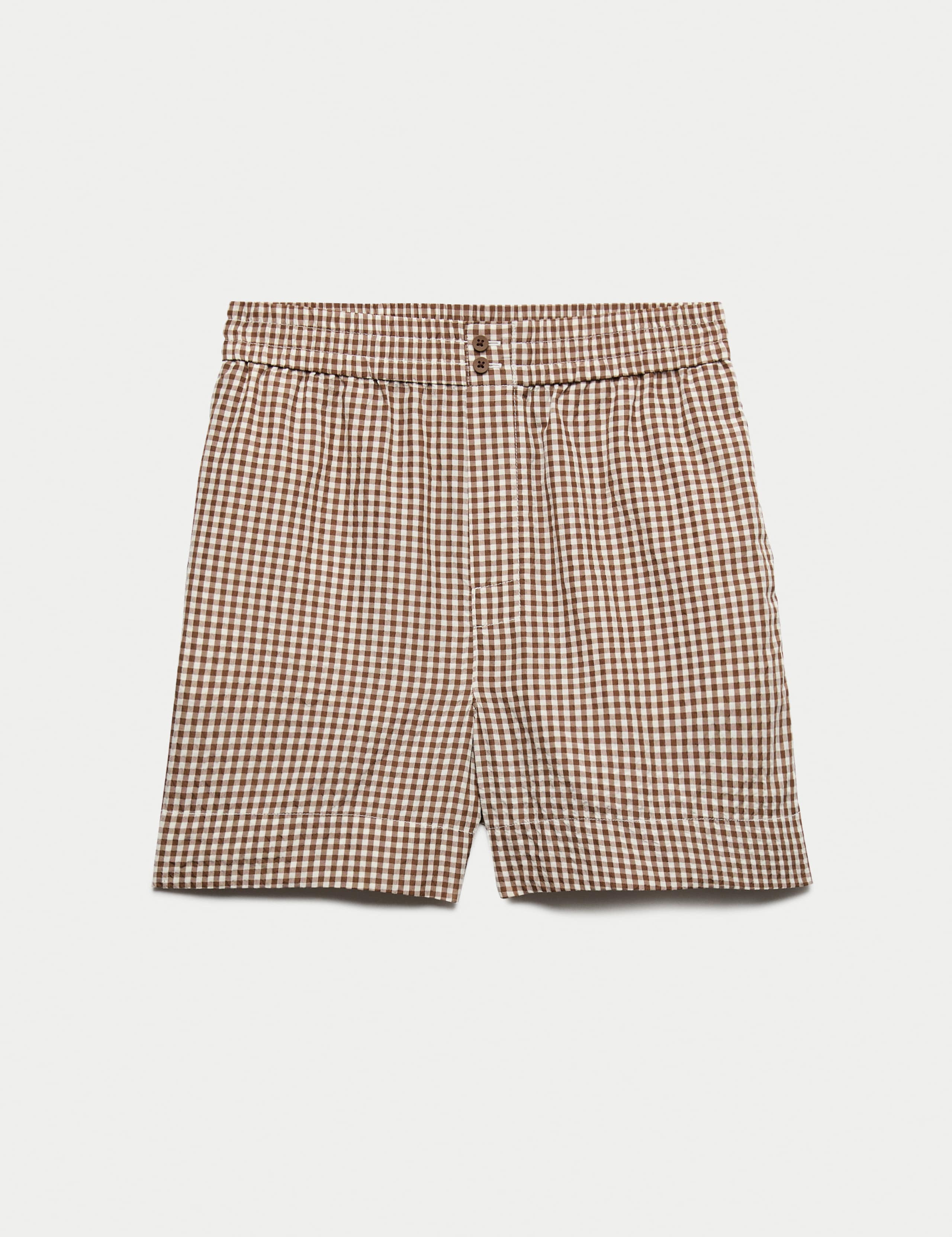 Gingham High Waisted Shorts 2 of 5
