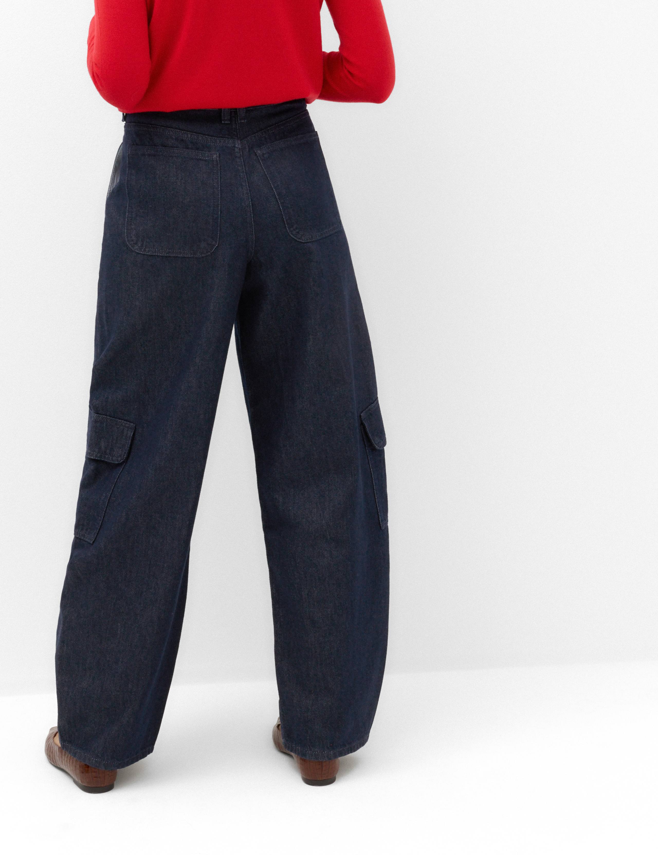 Utility Mid Rise Barrel Jeans with Lyocell 4 of 6