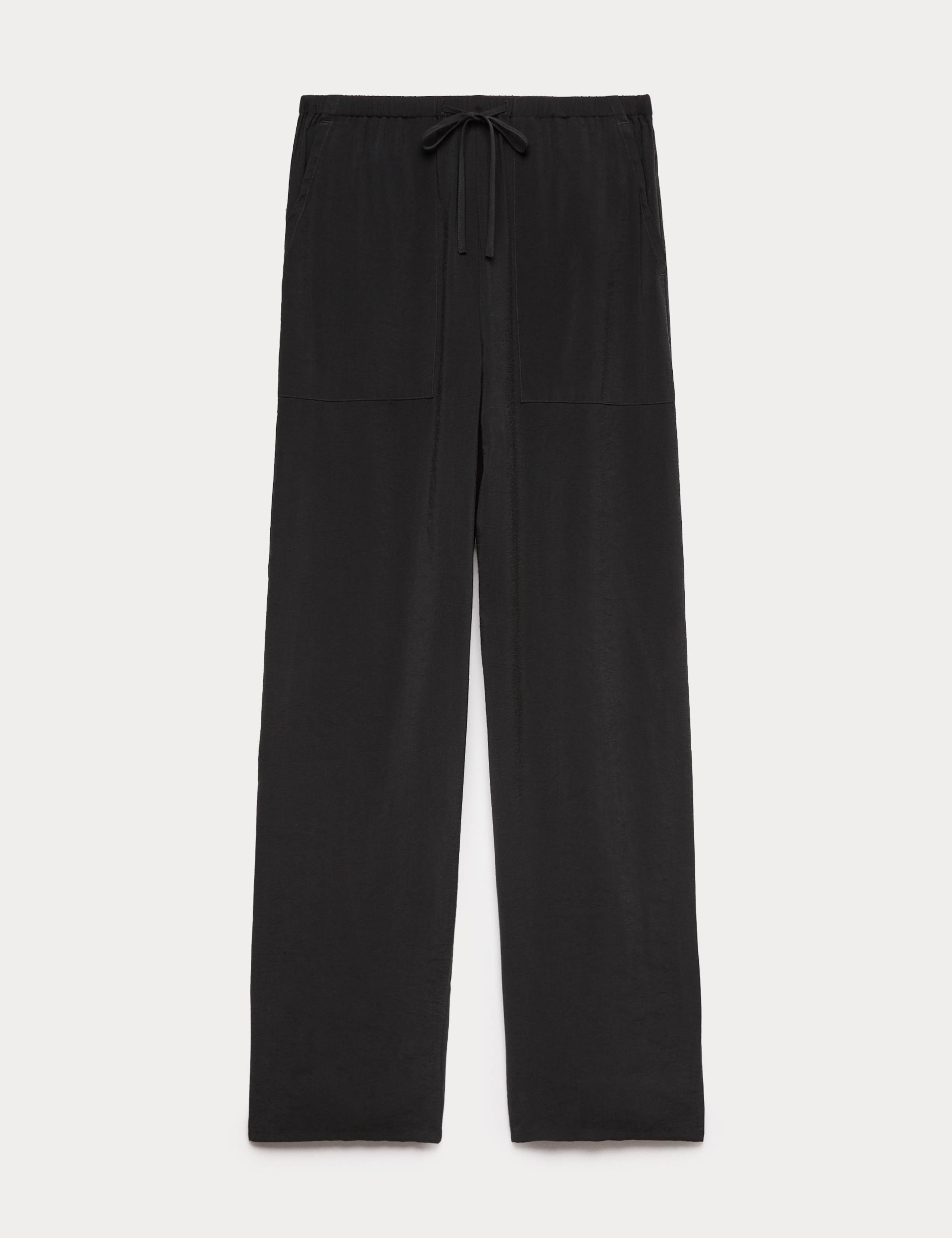 Pull On Elasticated Waist Straight Leg Trousers 2 of 5
