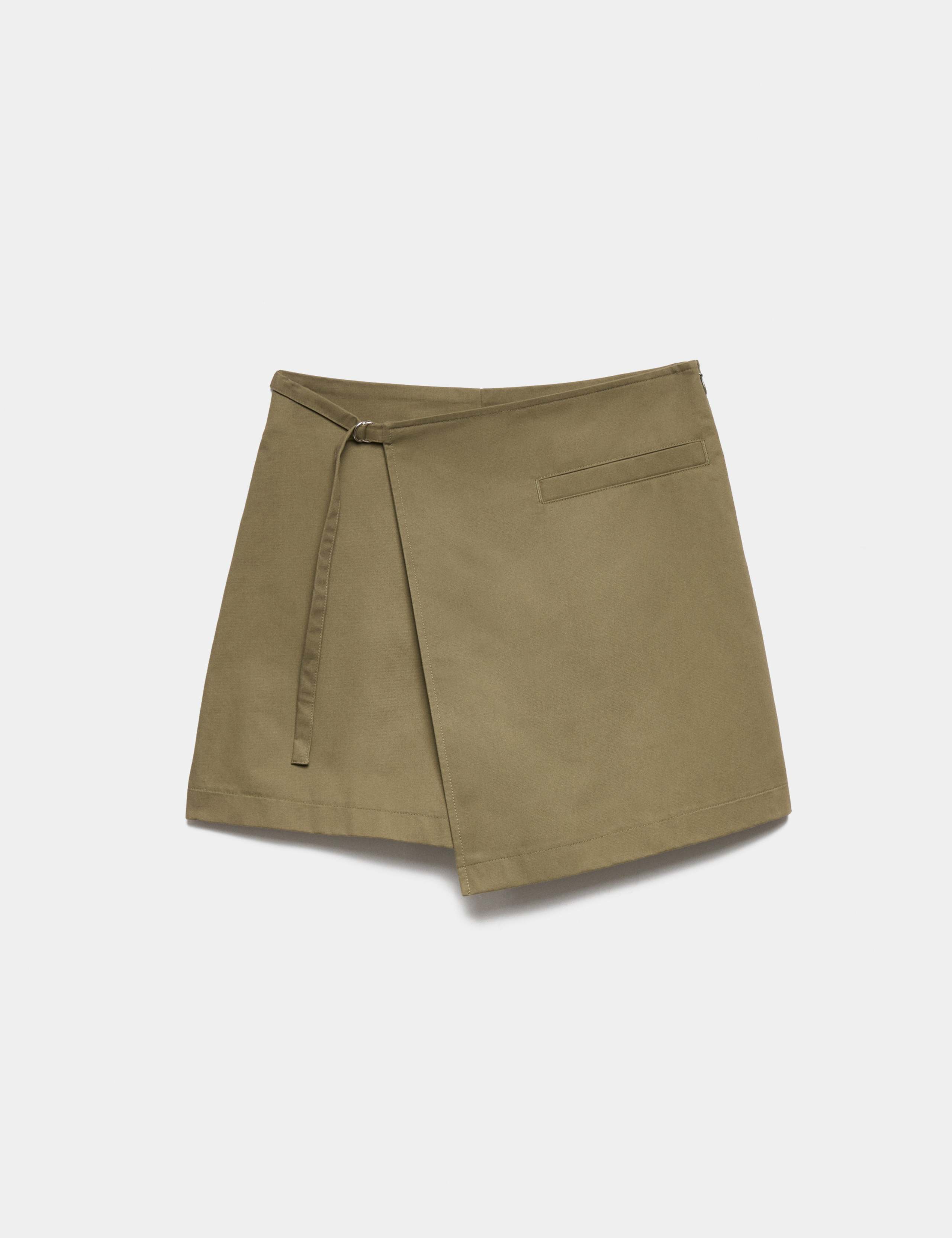 Cotton Rich Utility Wrap Skort 2 of 5