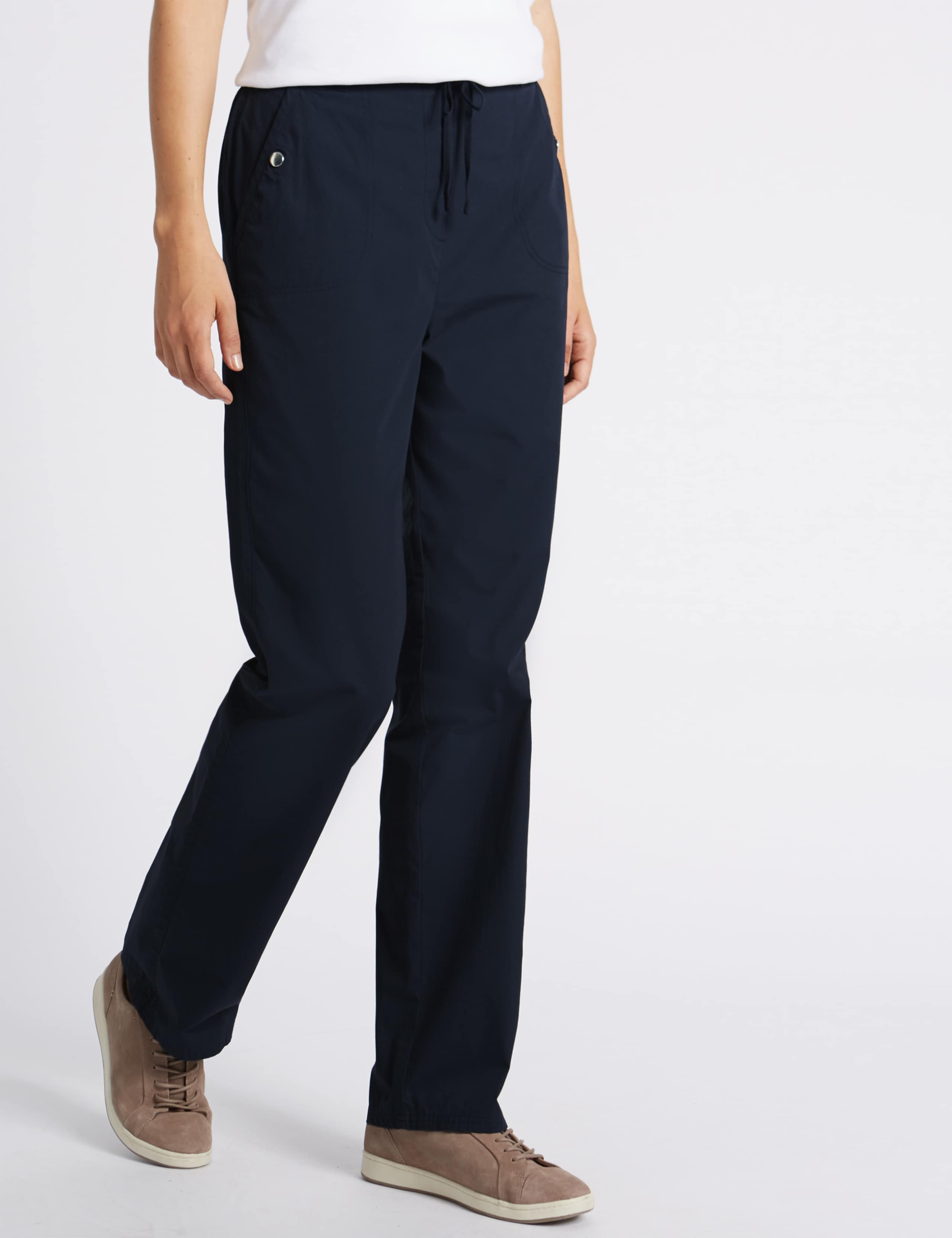Pure Cotton Rugby Straight Leg Trousers 1 of 2