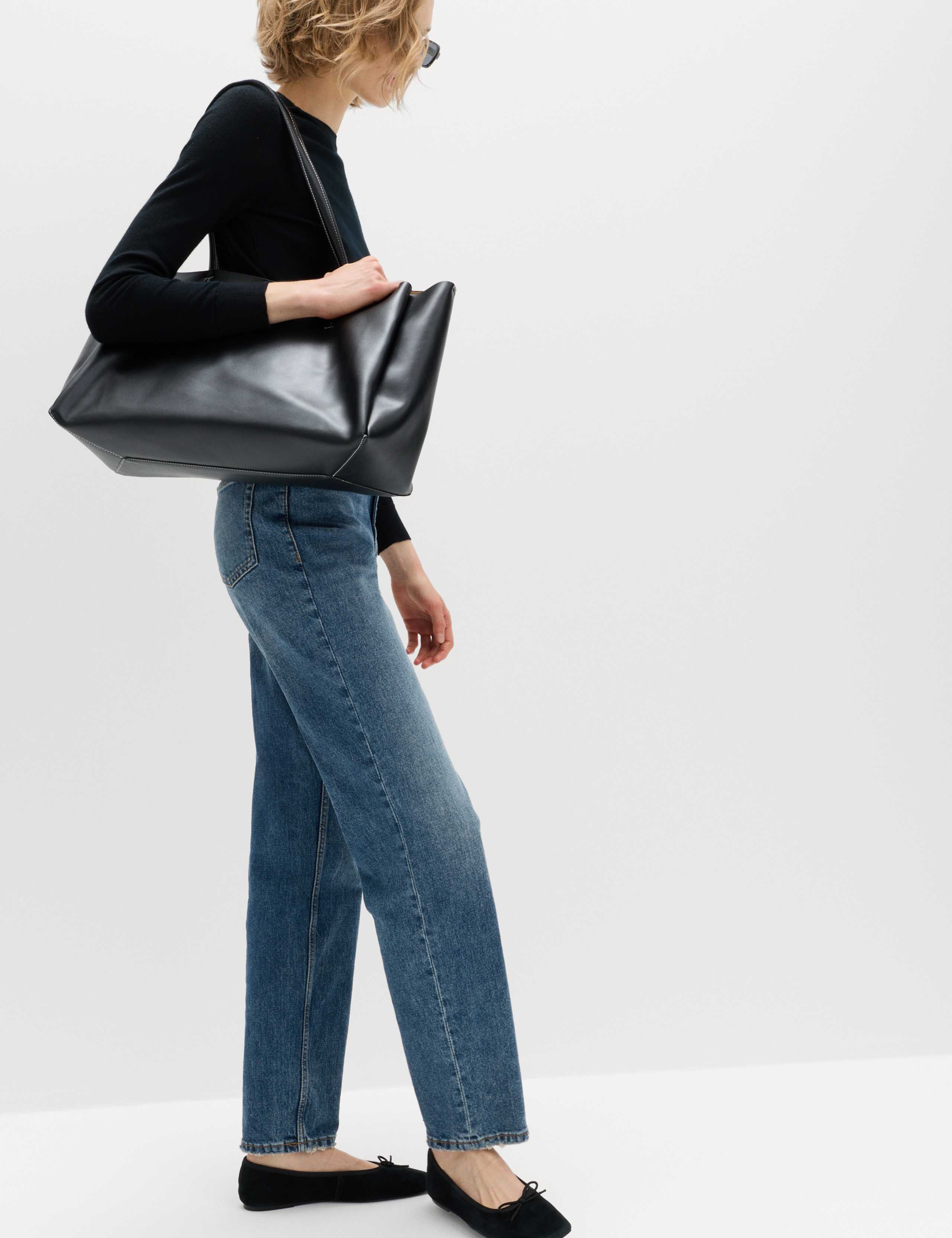 High Waisted Straight Leg Jeans 4 of 5