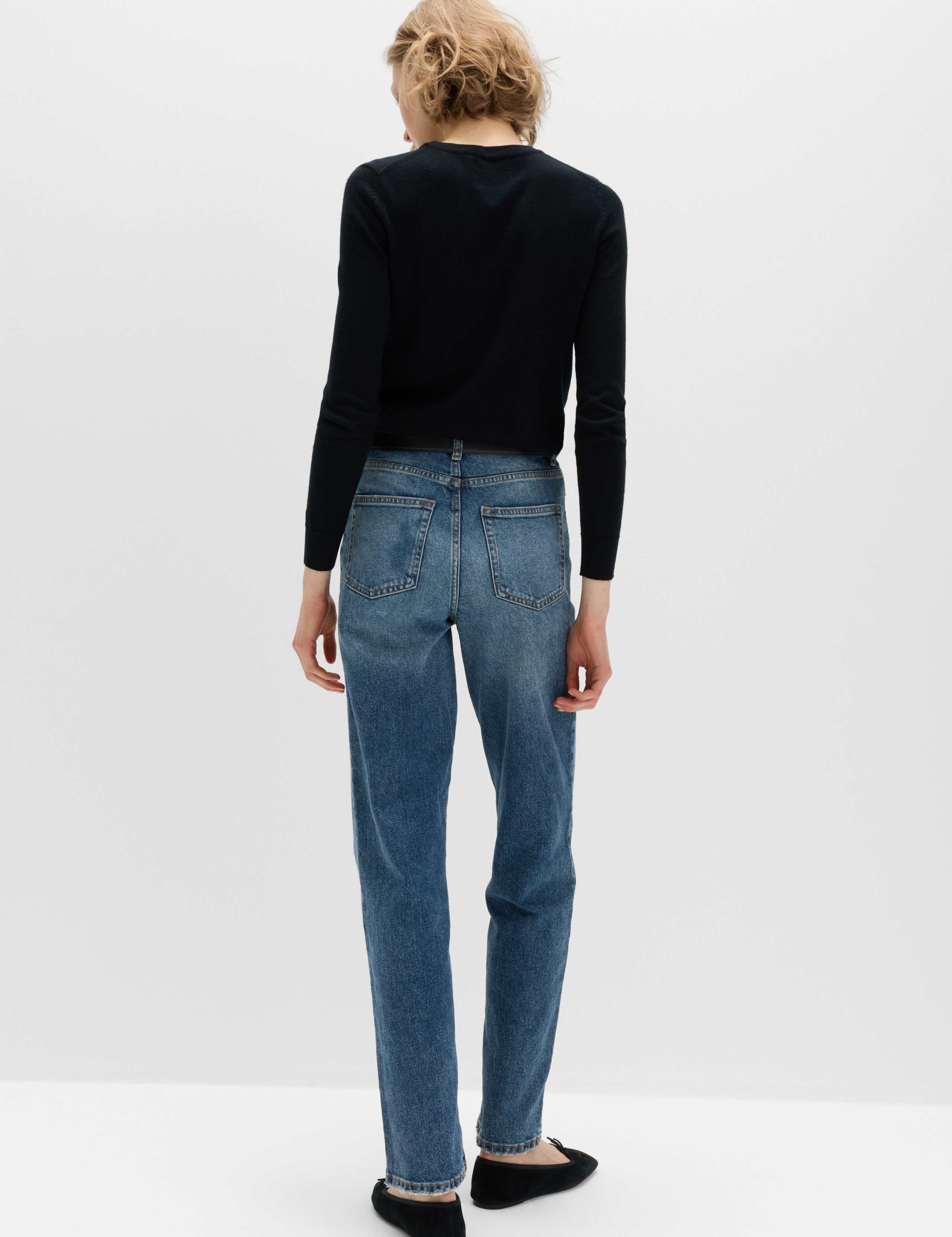 High Waisted Straight Leg Jeans 5 of 5