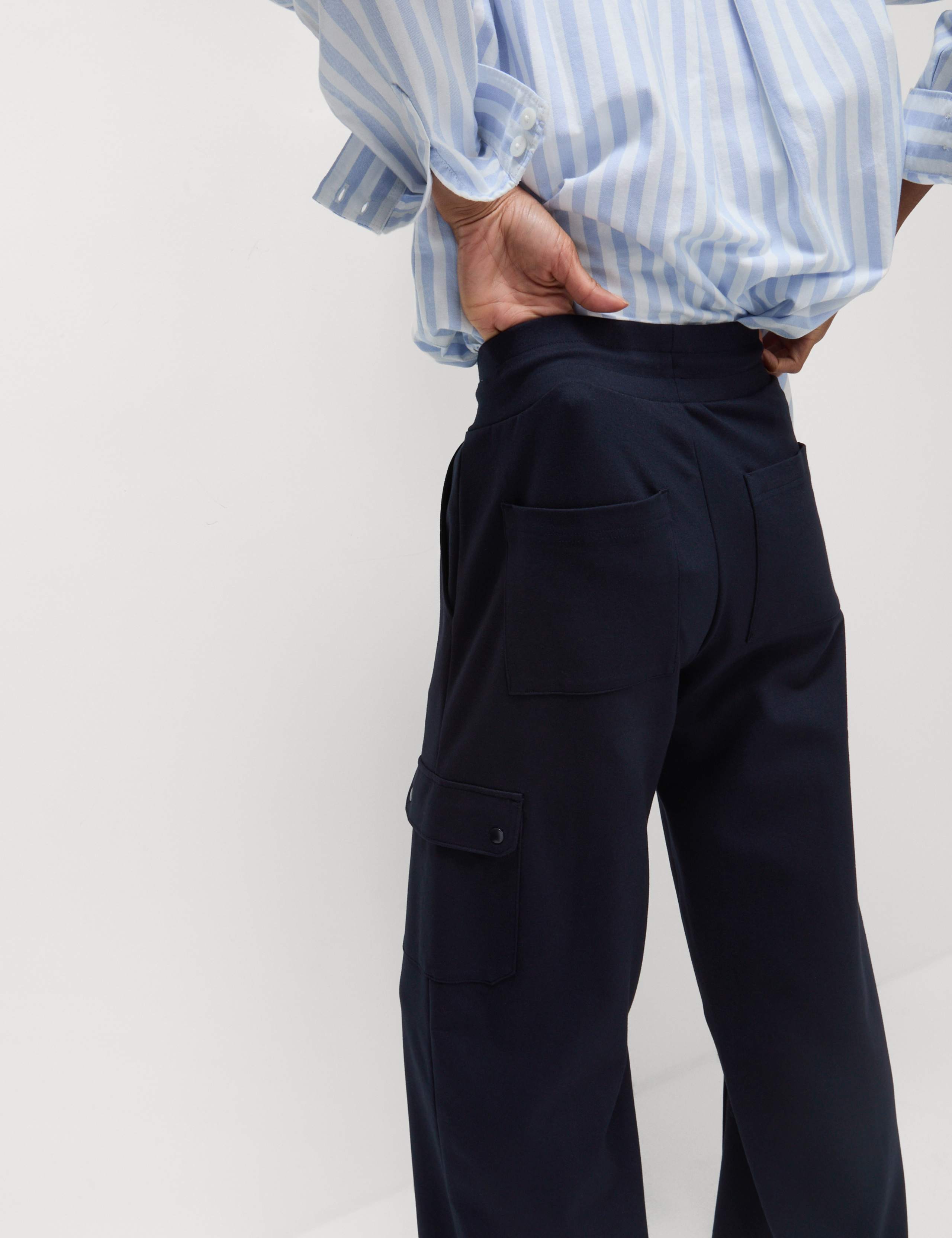 Ponte Utility Wide Leg Trousers 5 of 6