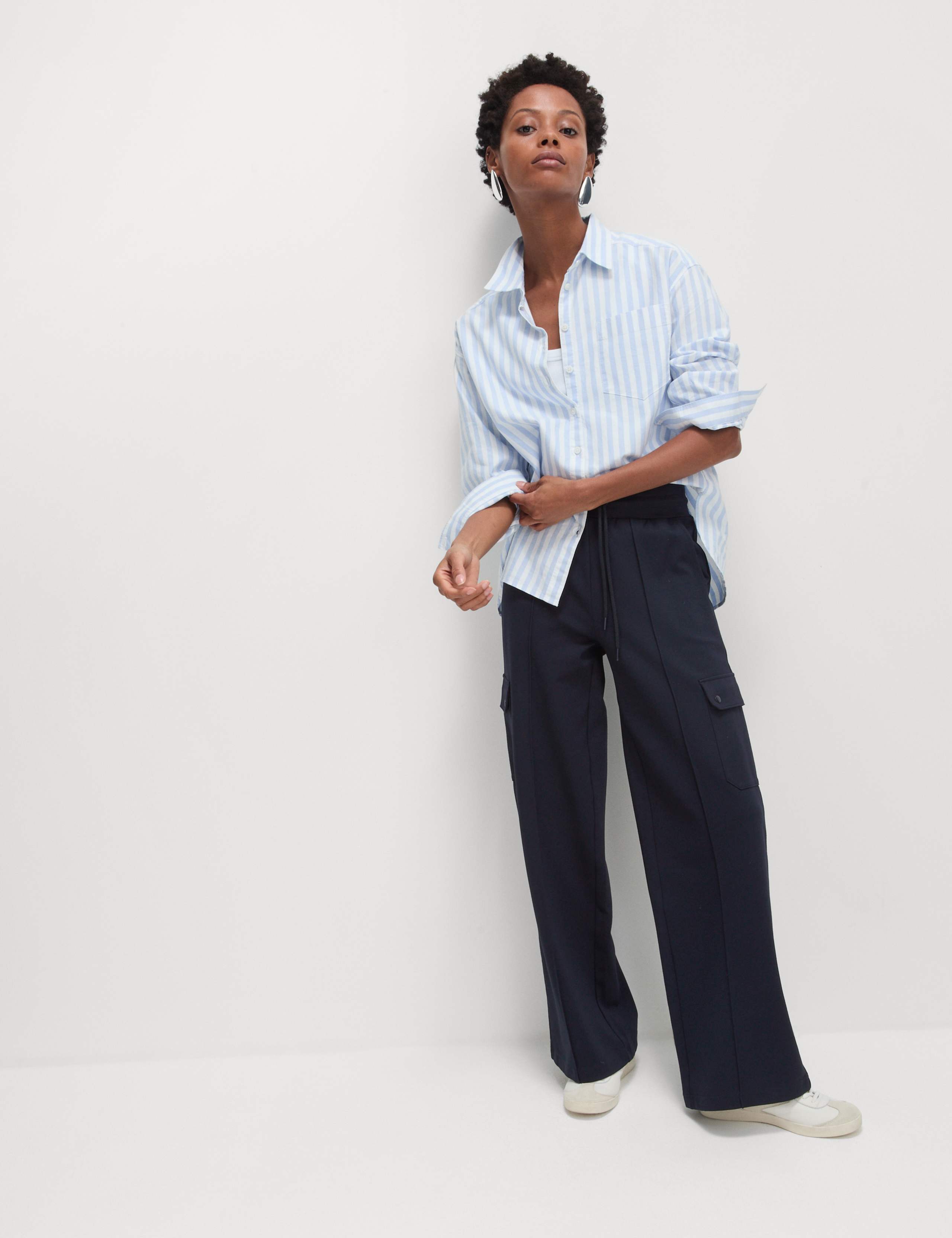 Ponte Utility Wide Leg Trousers 6 of 6