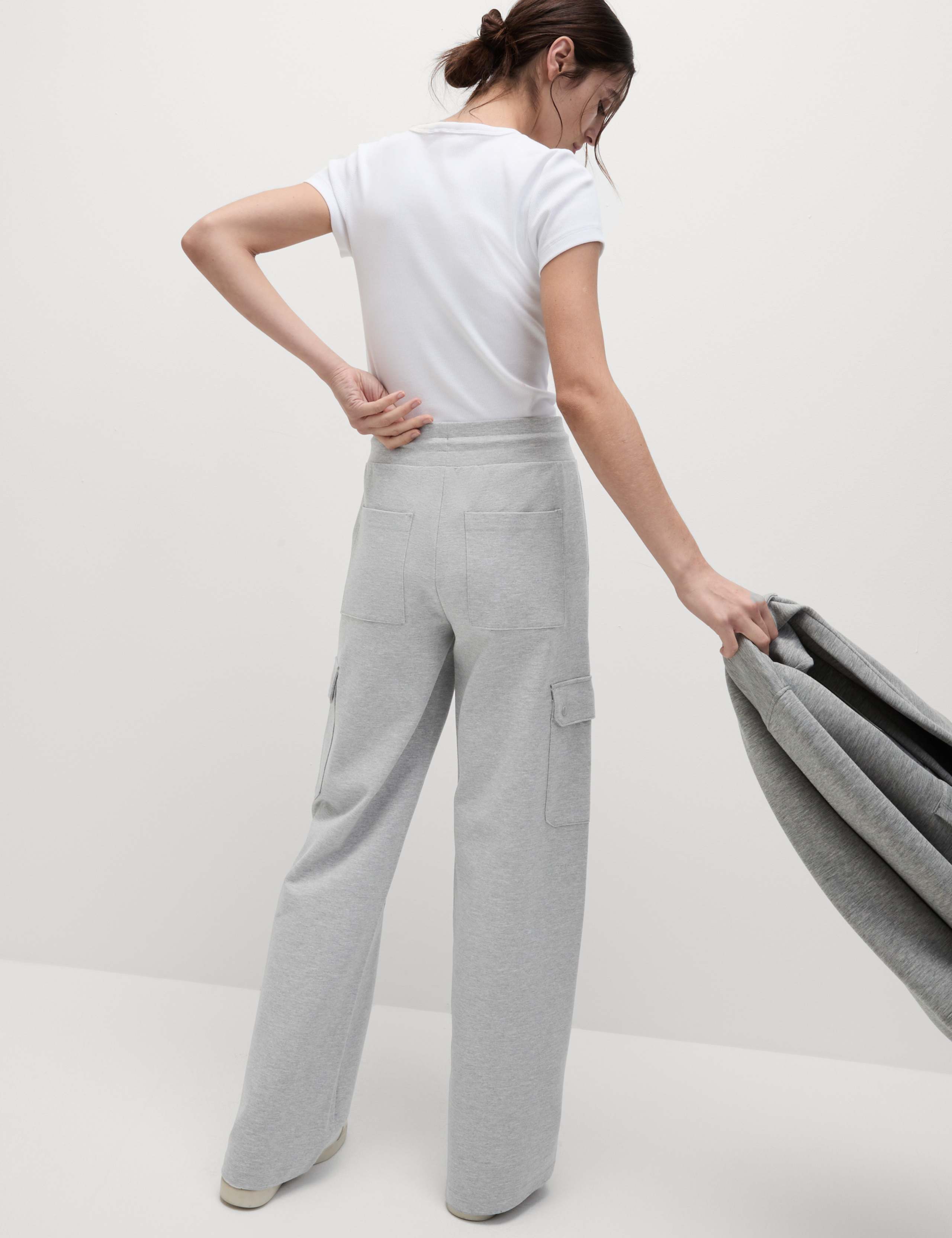 Ponte Utility Wide Leg Trousers 4 of 6
