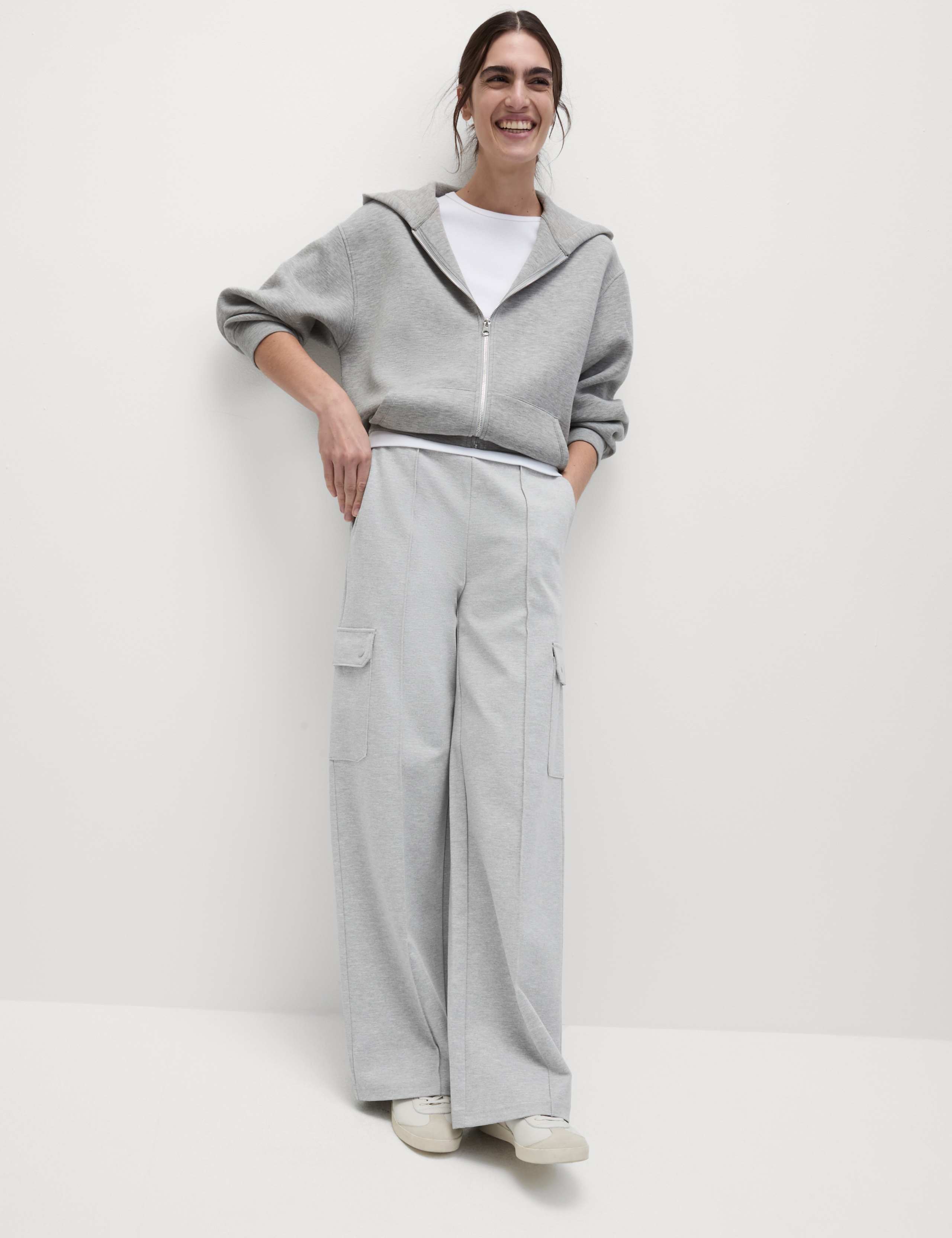 Ponte Utility Wide Leg Trousers 5 of 6