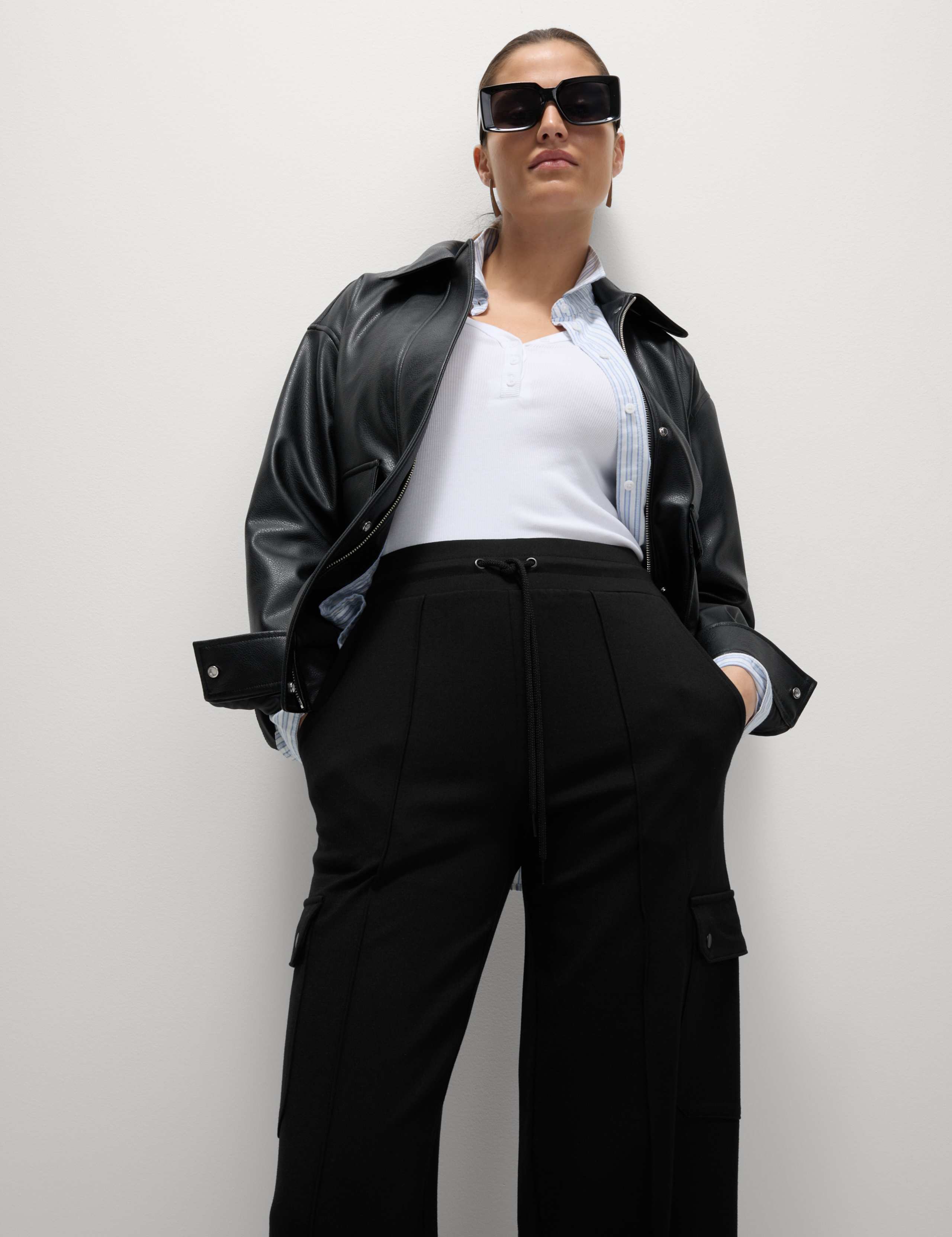 Ponte Utility Wide Leg Trousers 6 of 7