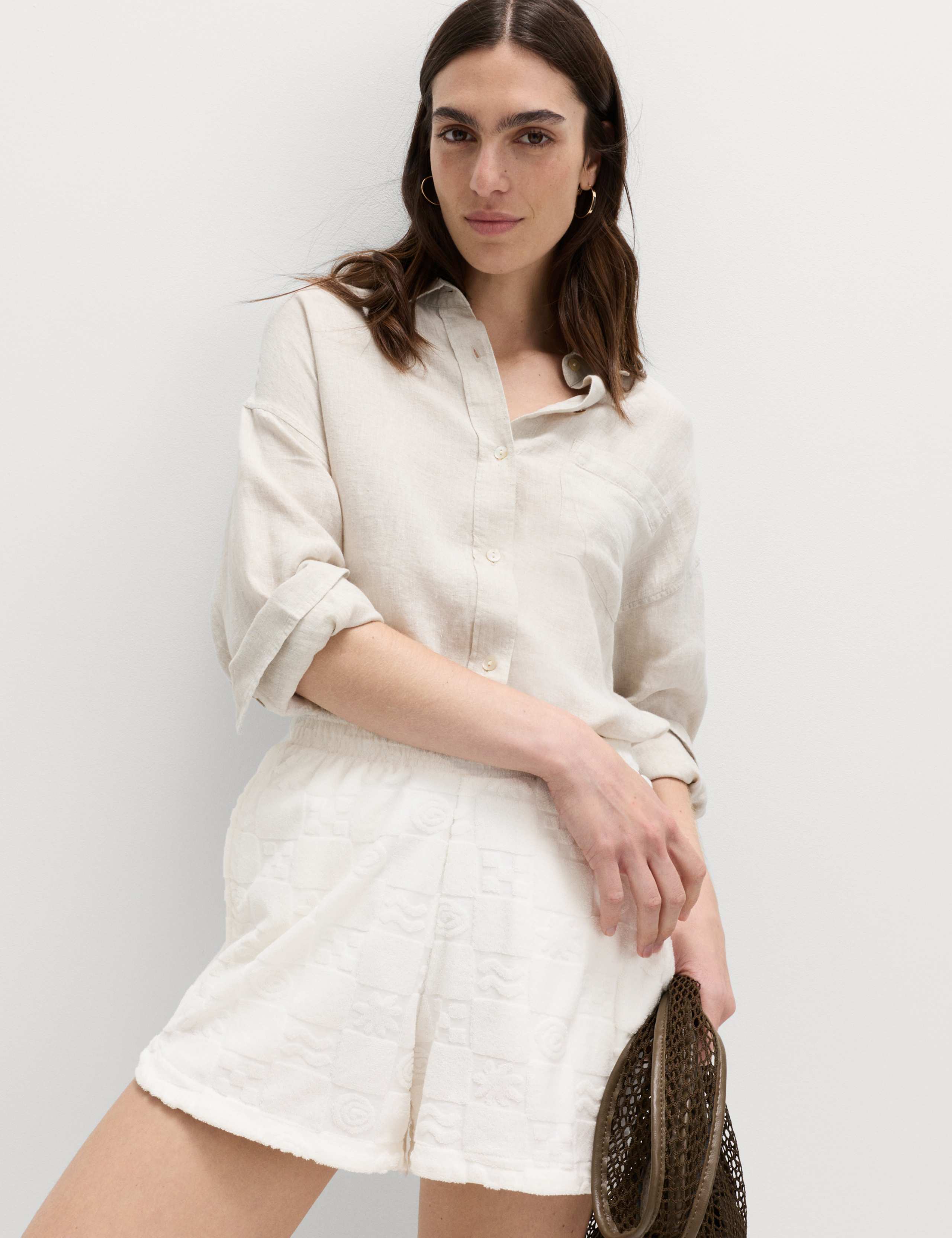 Cotton Rich Towelling Shorts 1 of 5