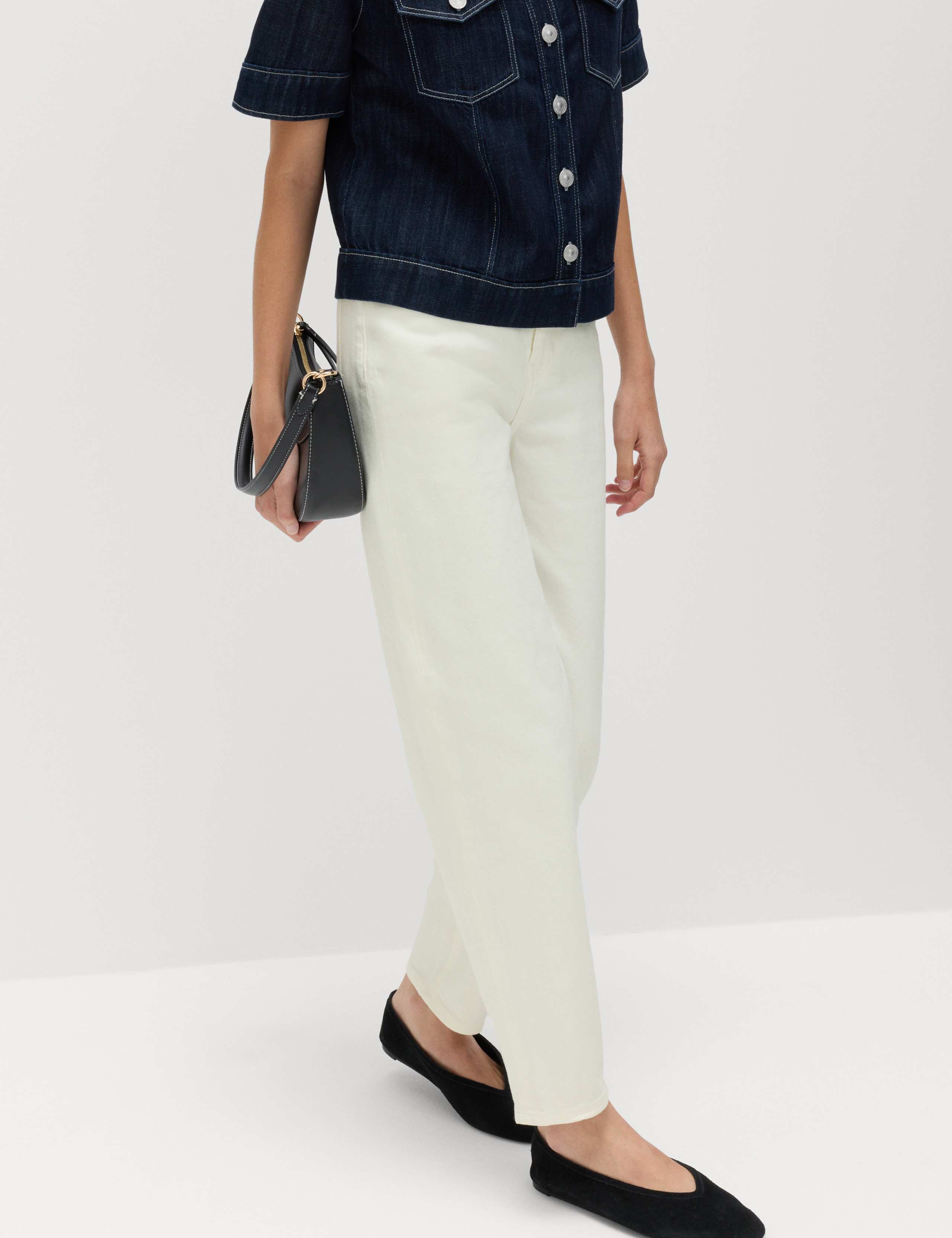 Mom High Waisted Ankle Grazer Jeans 5 of 7