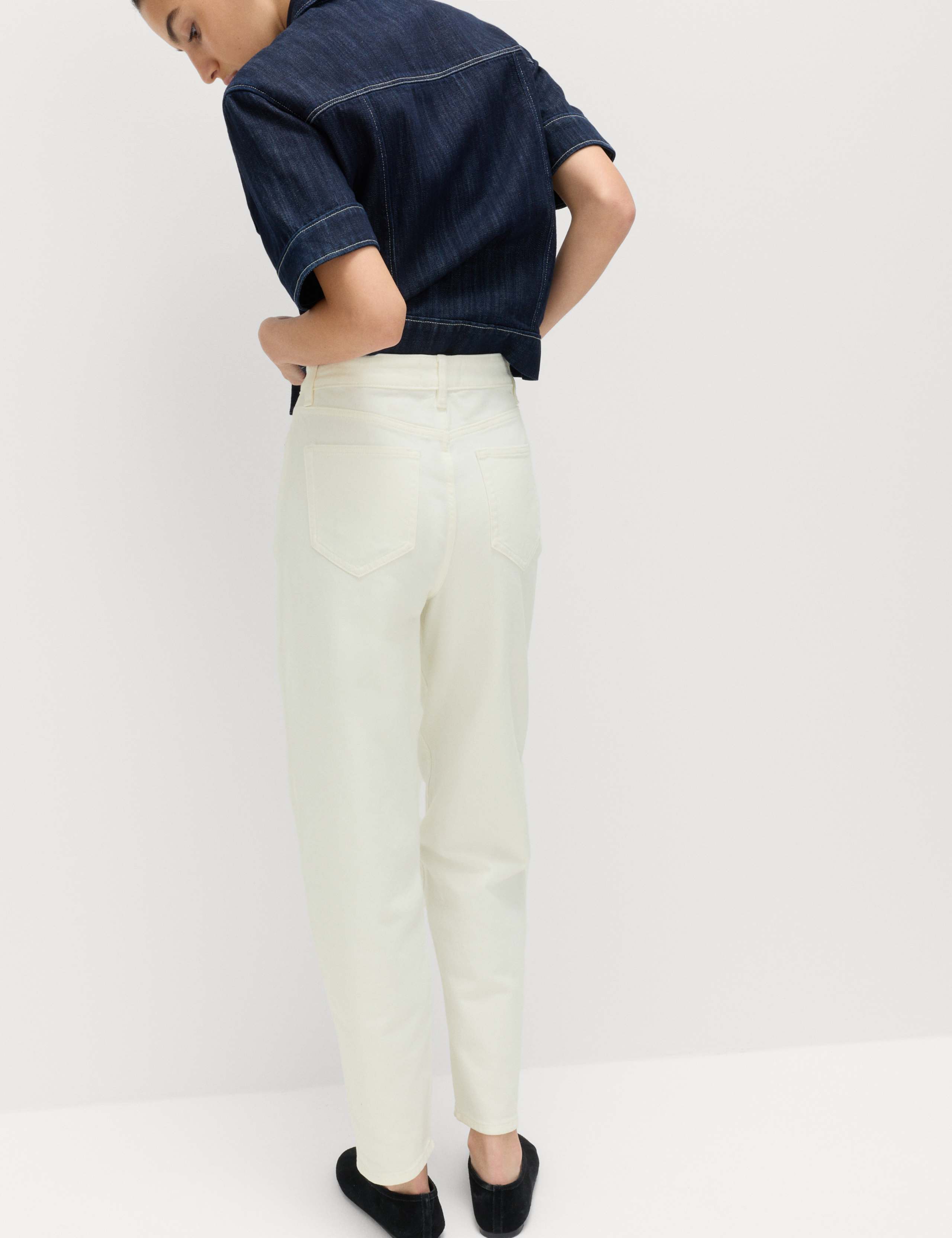 Mom High Waisted Ankle Grazer Jeans 6 of 7