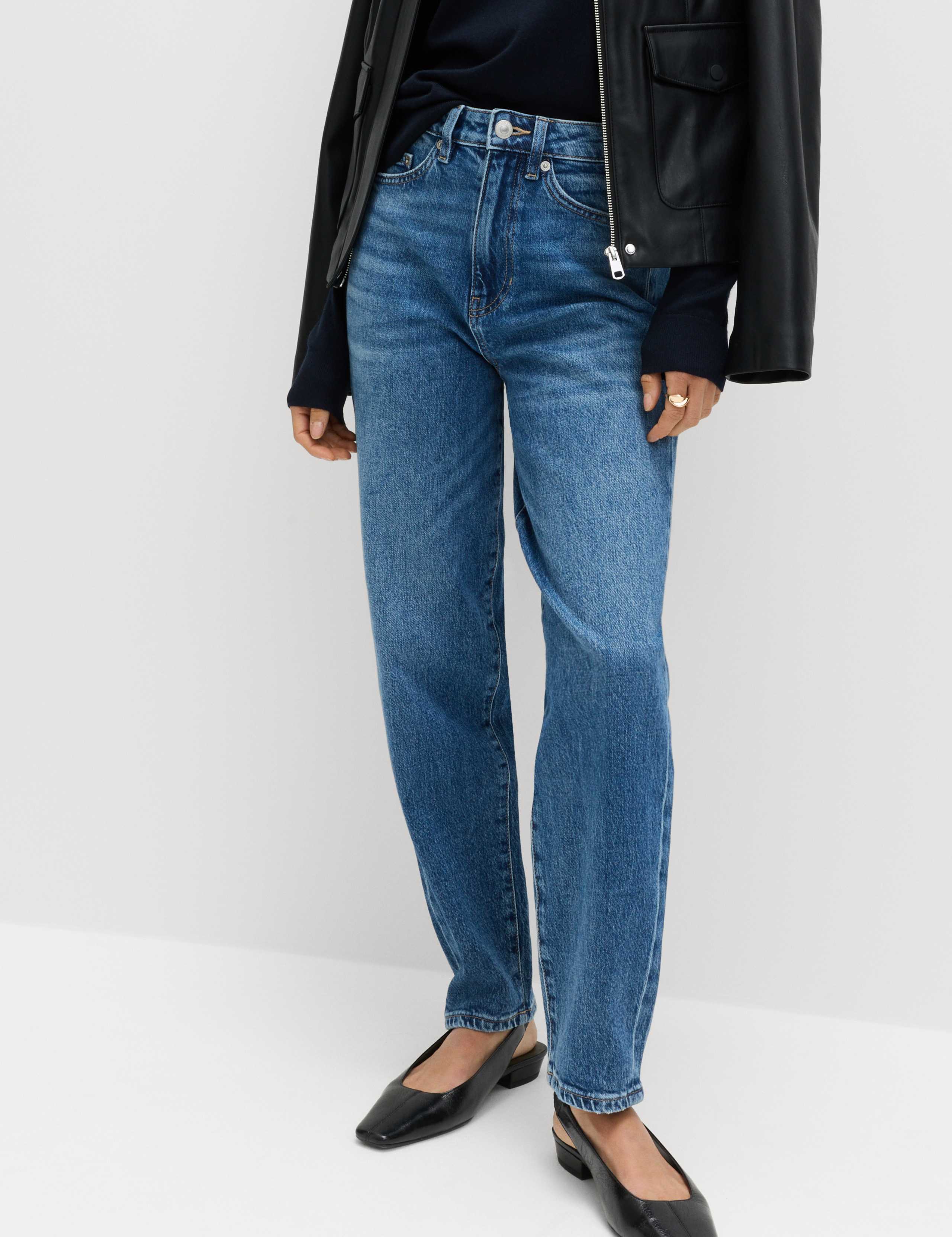 Mom High Waisted Ankle Grazer Jeans 4 of 6