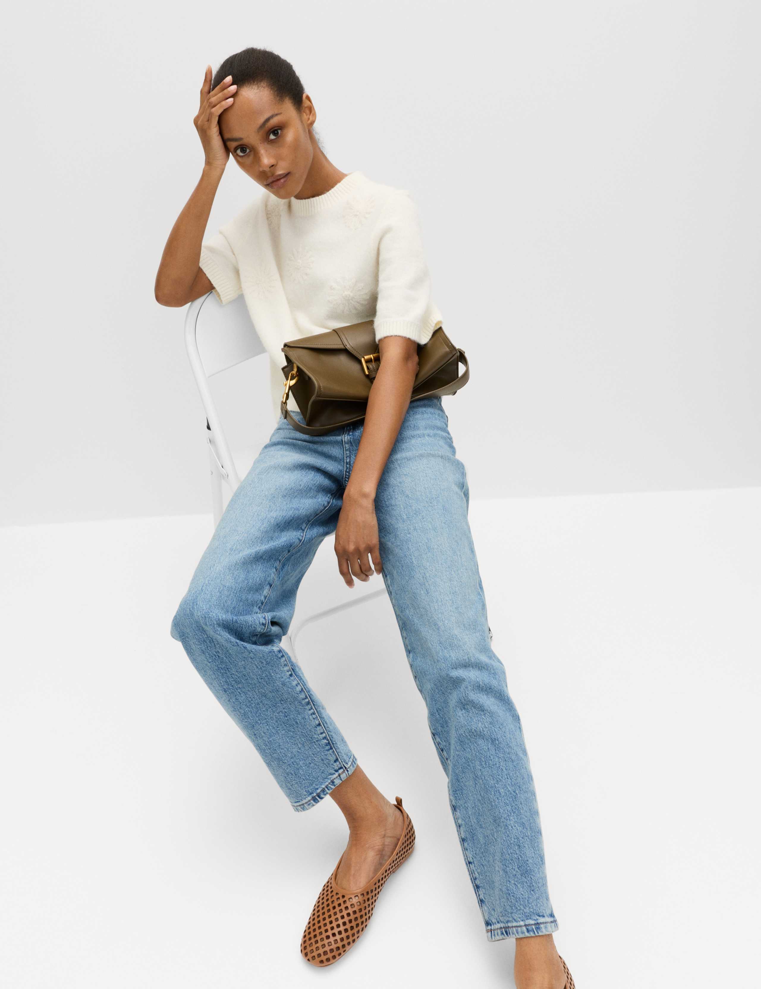 Mom High Waisted Ankle Grazer Jeans 1 of 6