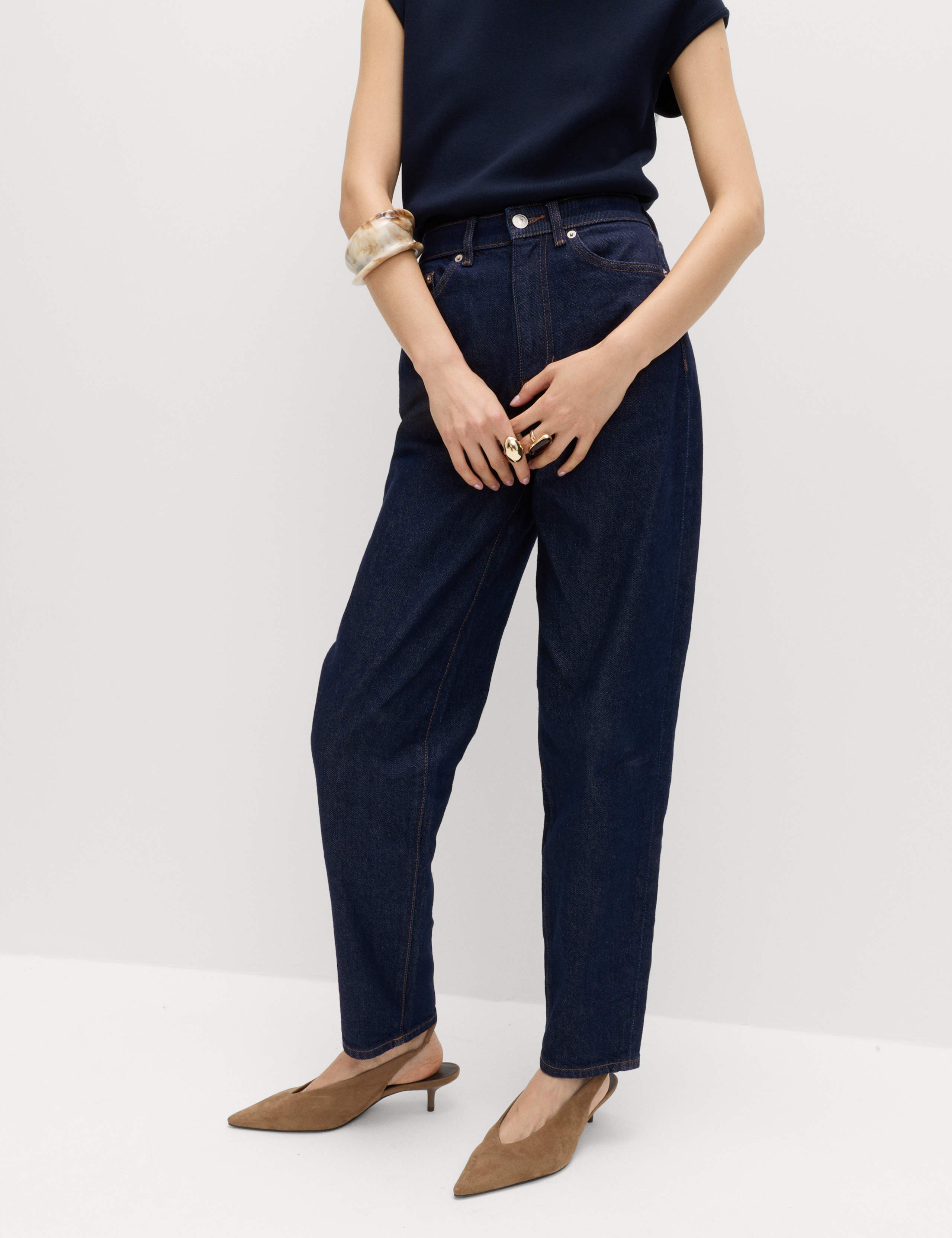 Mom High Waisted Ankle Grazer Jeans 5 of 6