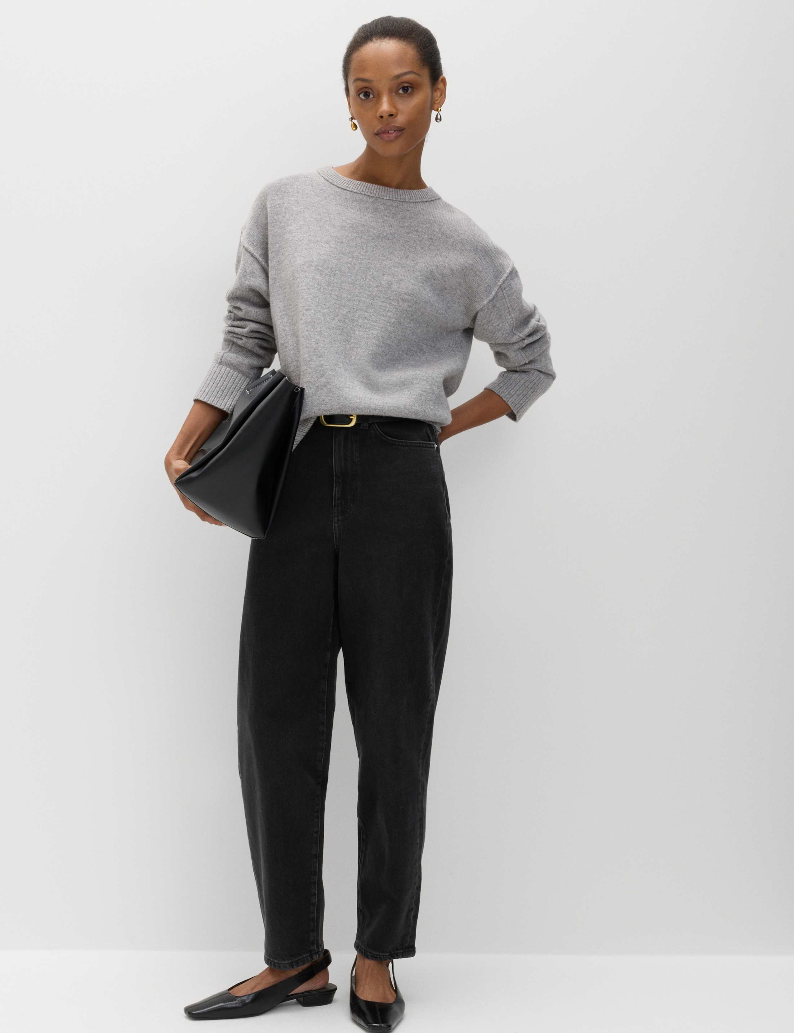 Mom High Waisted Ankle Grazer Jeans 3 of 7