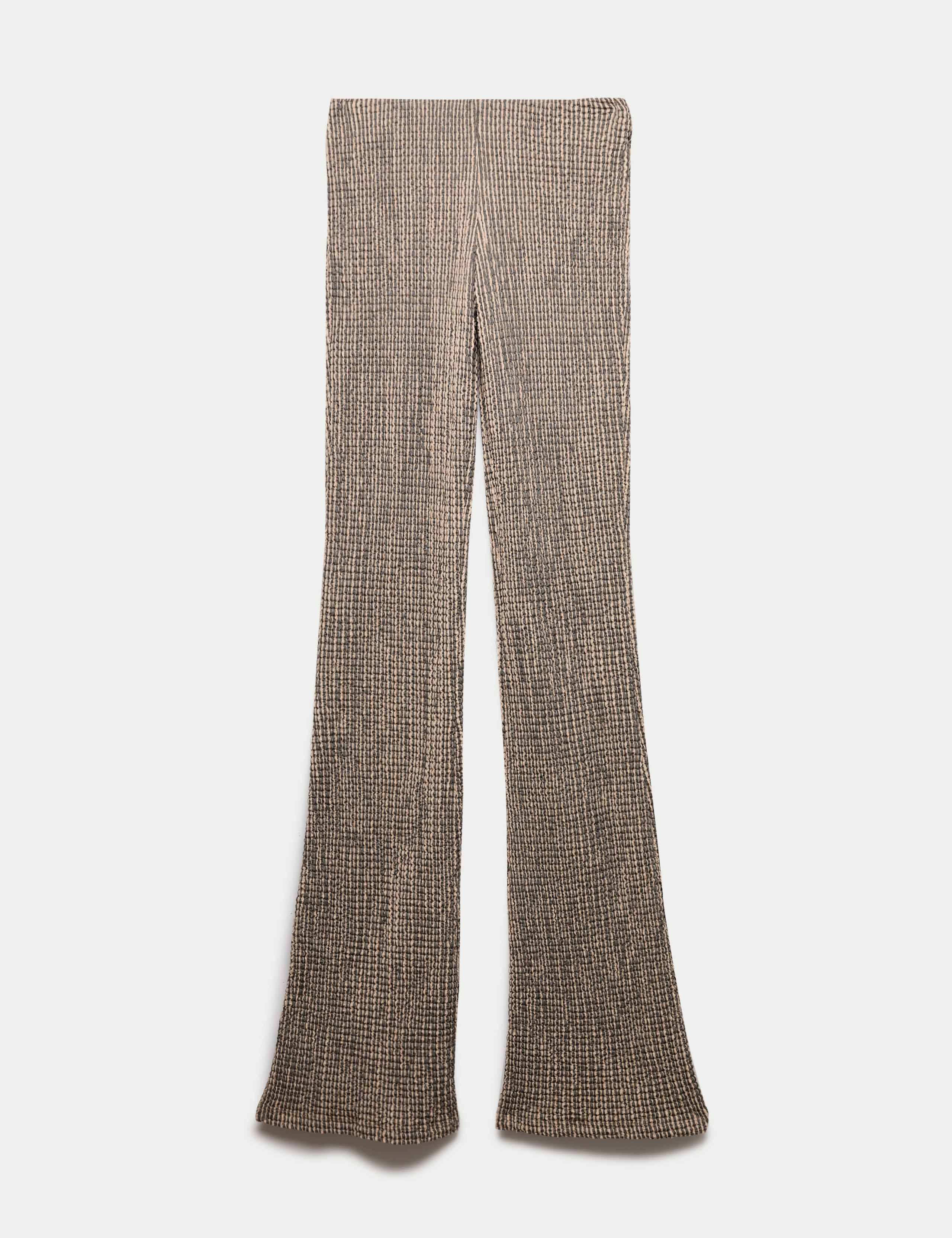 Textured Striped Flared Trousers 1 of 1