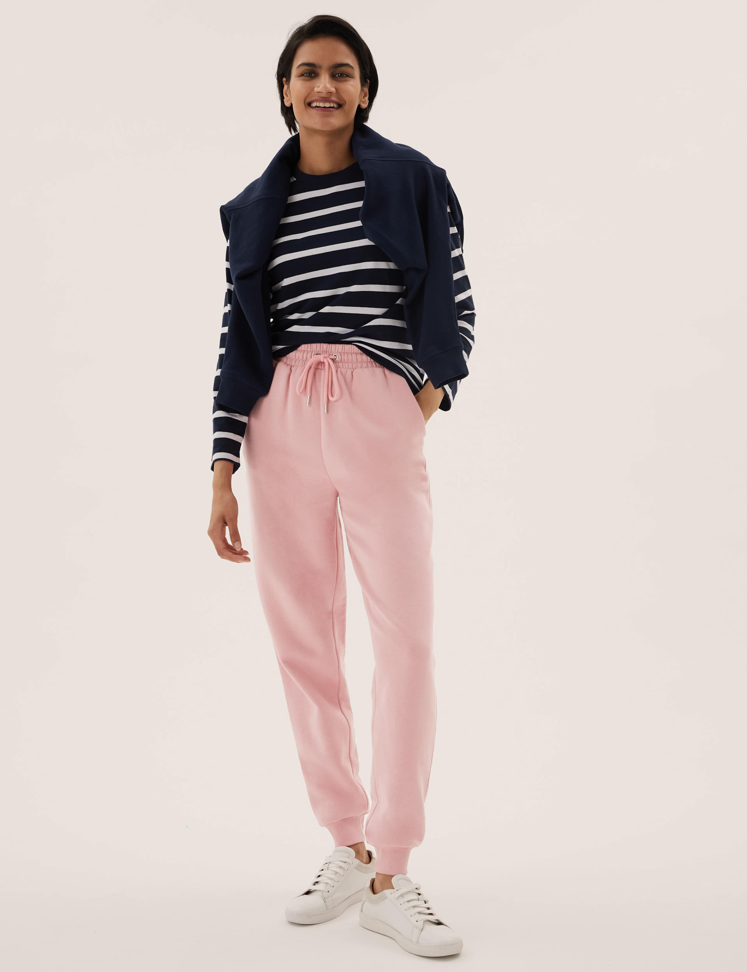 Cotton Rich Cuffed Ankle Grazer Joggers 1 of 5