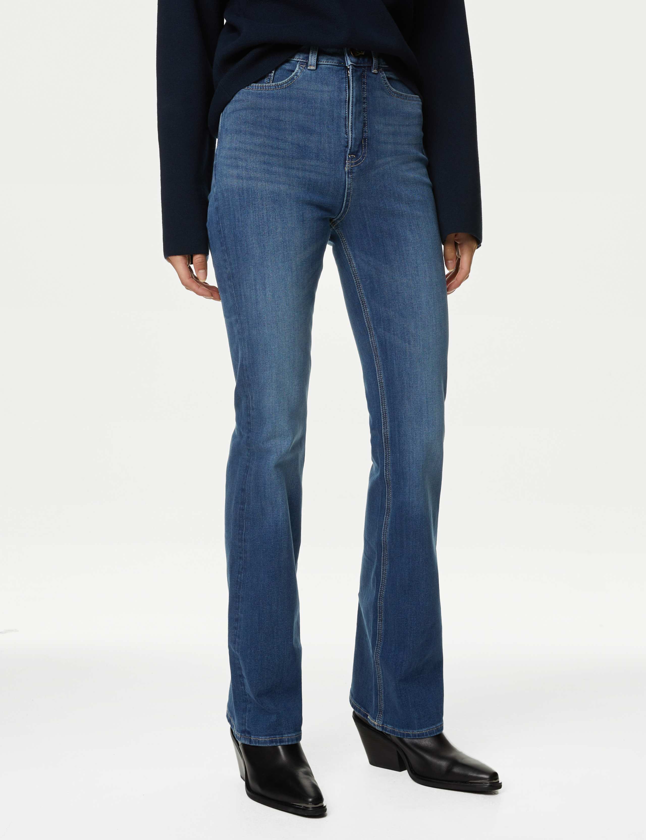 Magic Shaping High Waisted Slim Flare Jeans 3 of 6