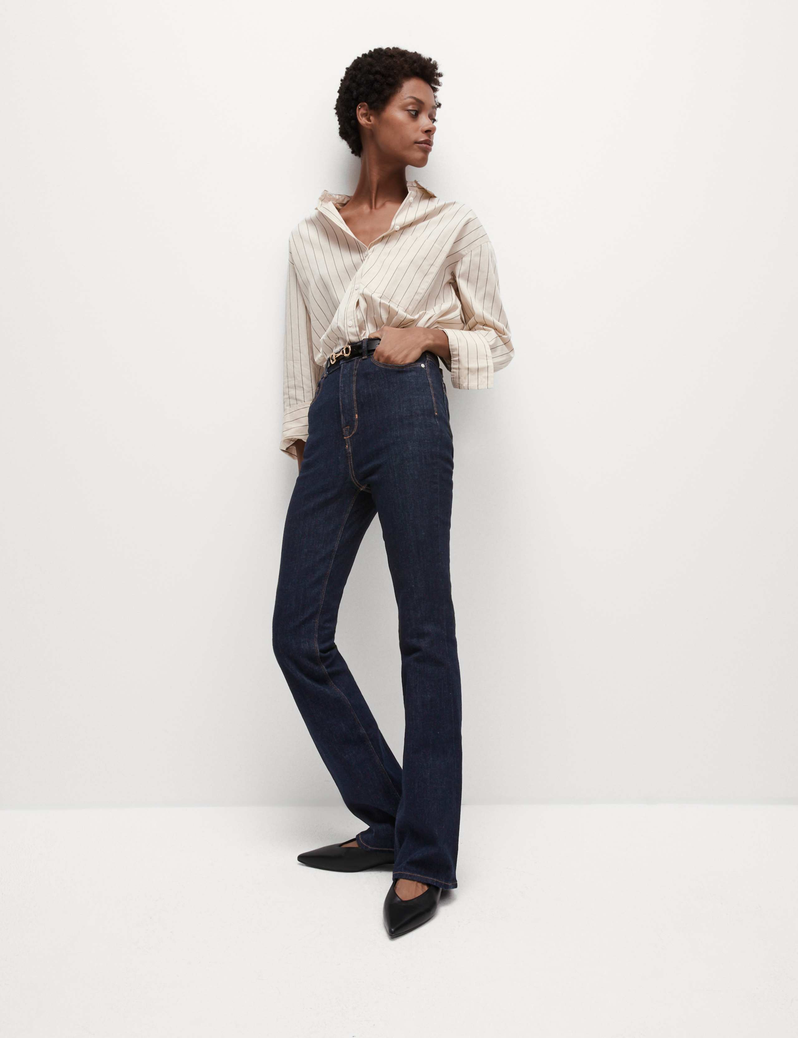 Magic Shaping High Waisted Slim Flare Jeans 1 of 5