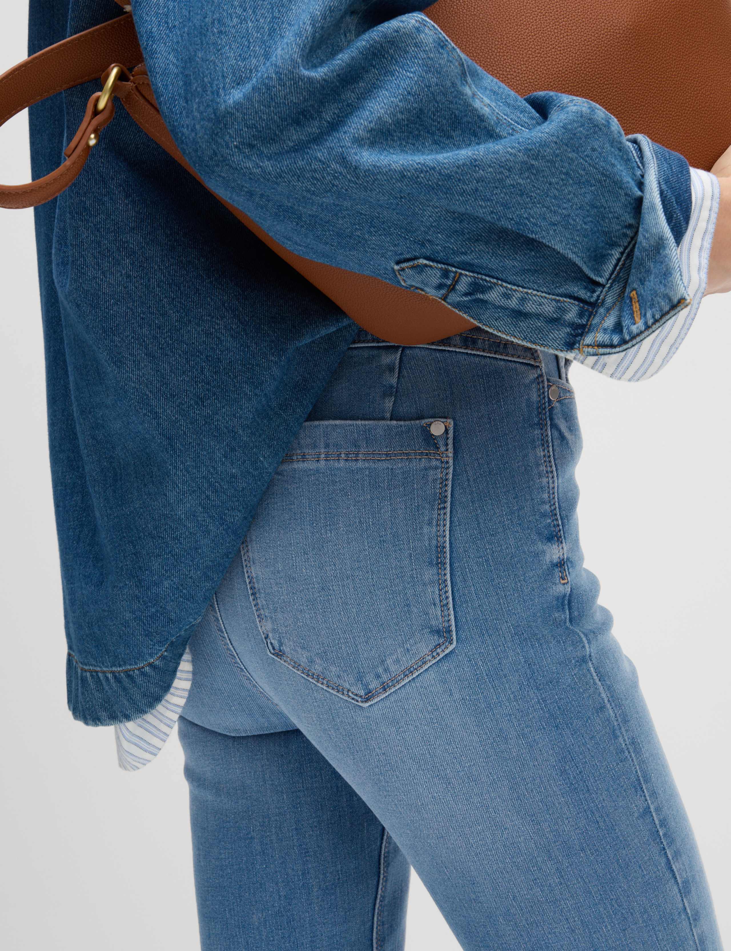 Magic Shaping High Waisted Straight Leg Jeans 3 of 5