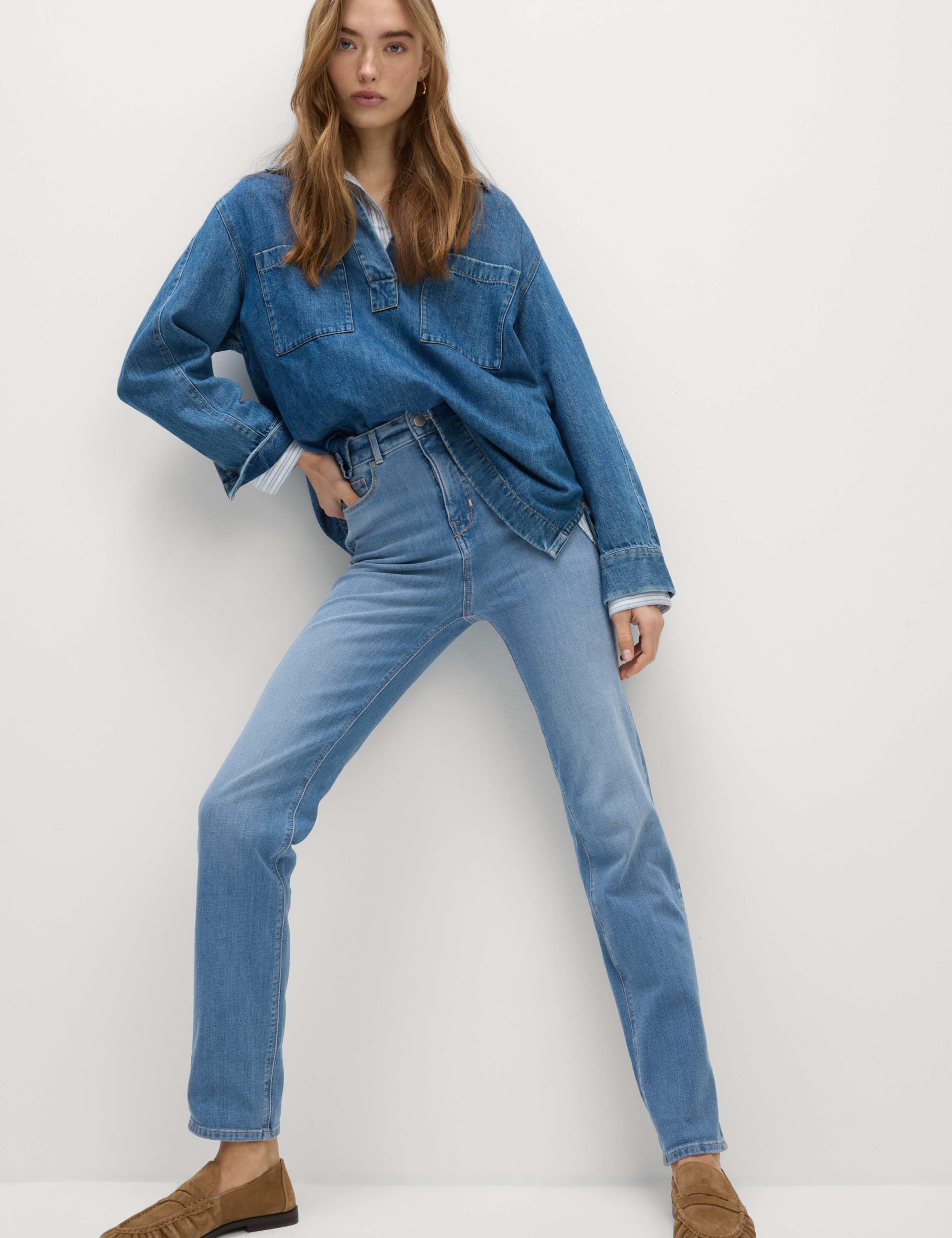 Magic Shaping High Waisted Straight Leg Jeans 5 of 5