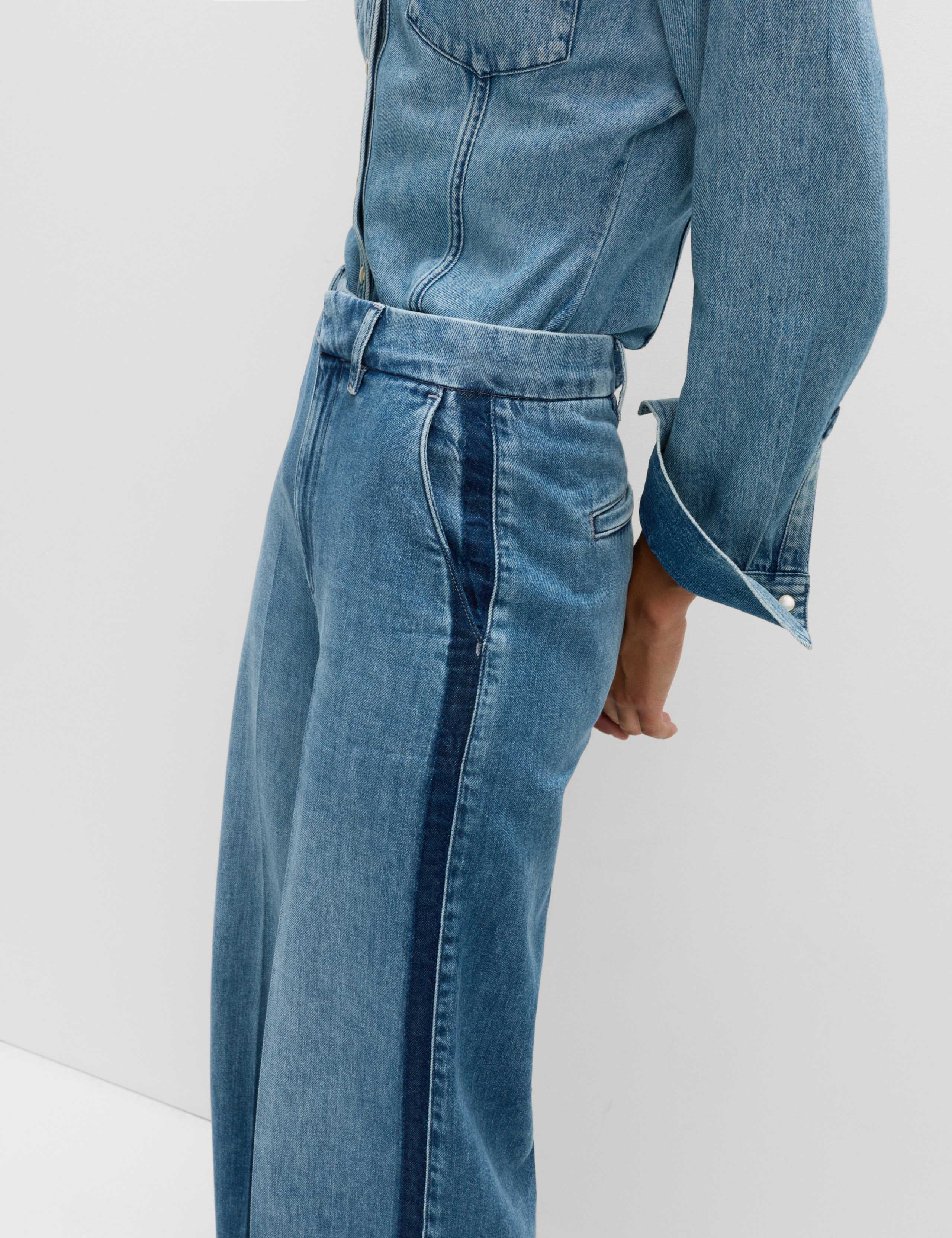 Wide Leg Denim Trouser 4 of 6