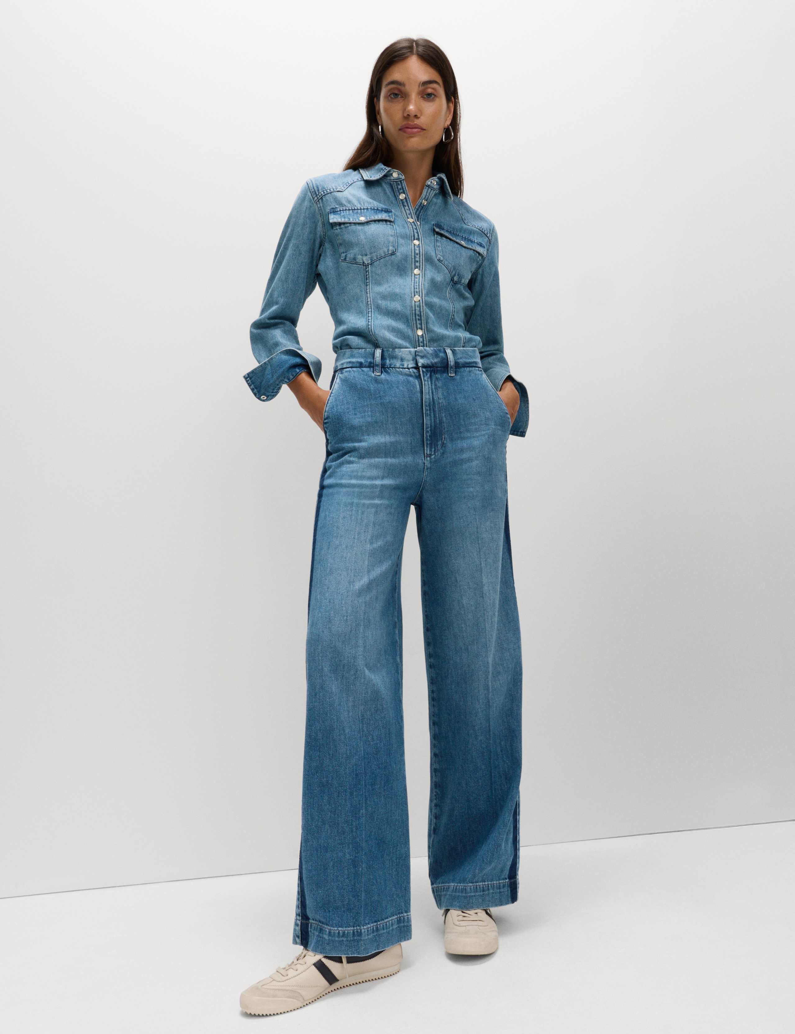 Wide Leg Denim Trouser 6 of 6