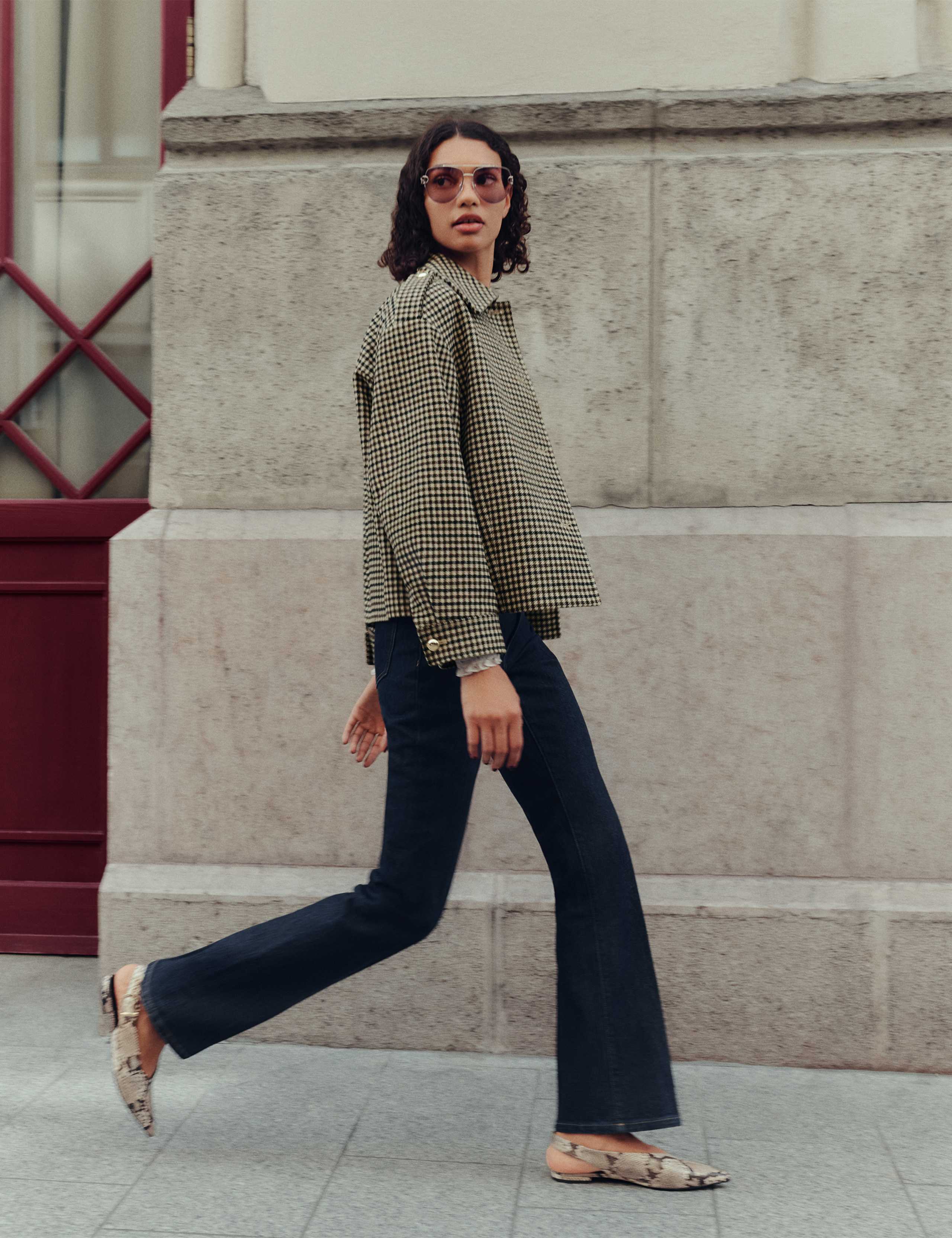 Premium Mid-Rise Bootflare Jeans 1 of 4