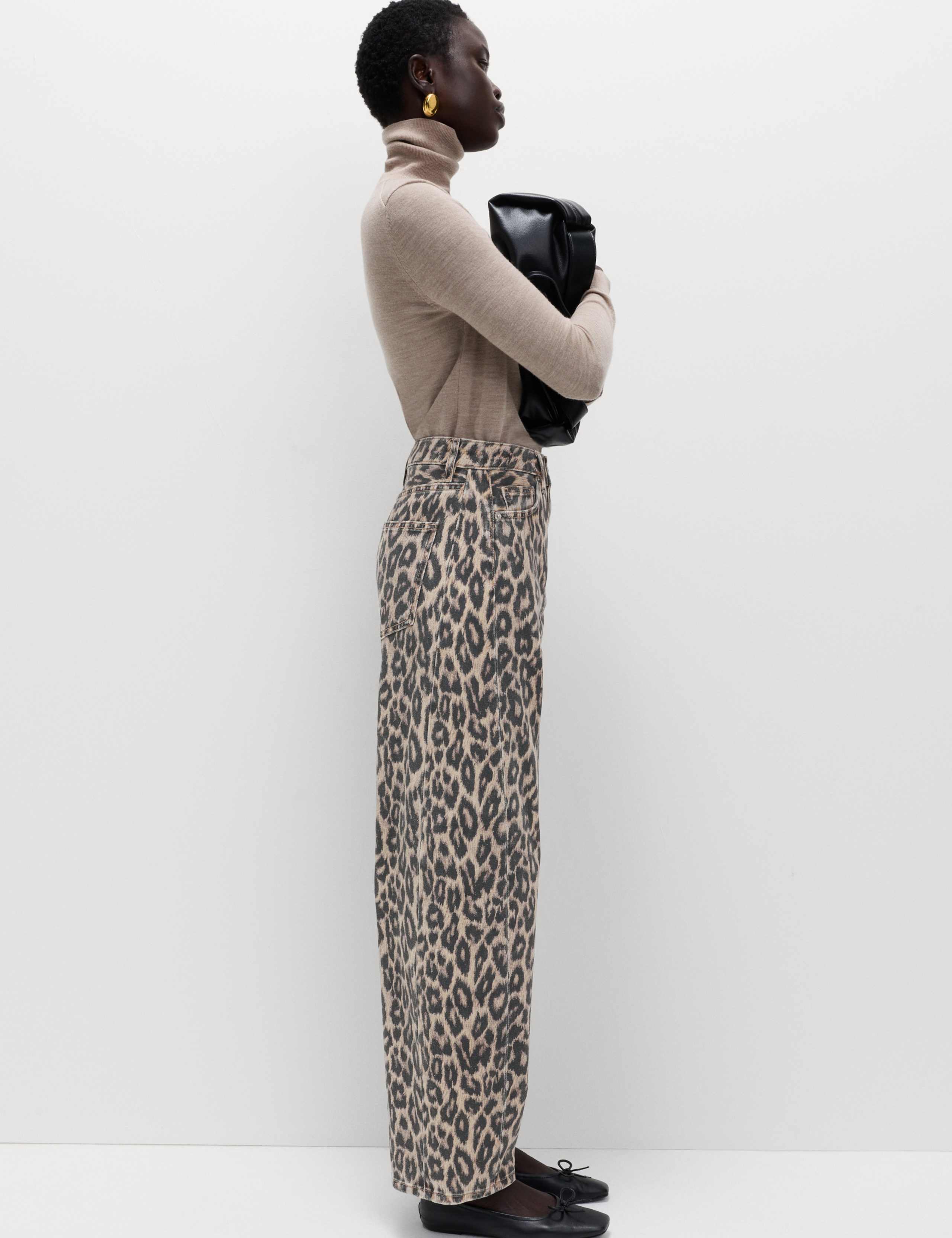 Mid Rise Animal Barrel Jeans 6 of 7