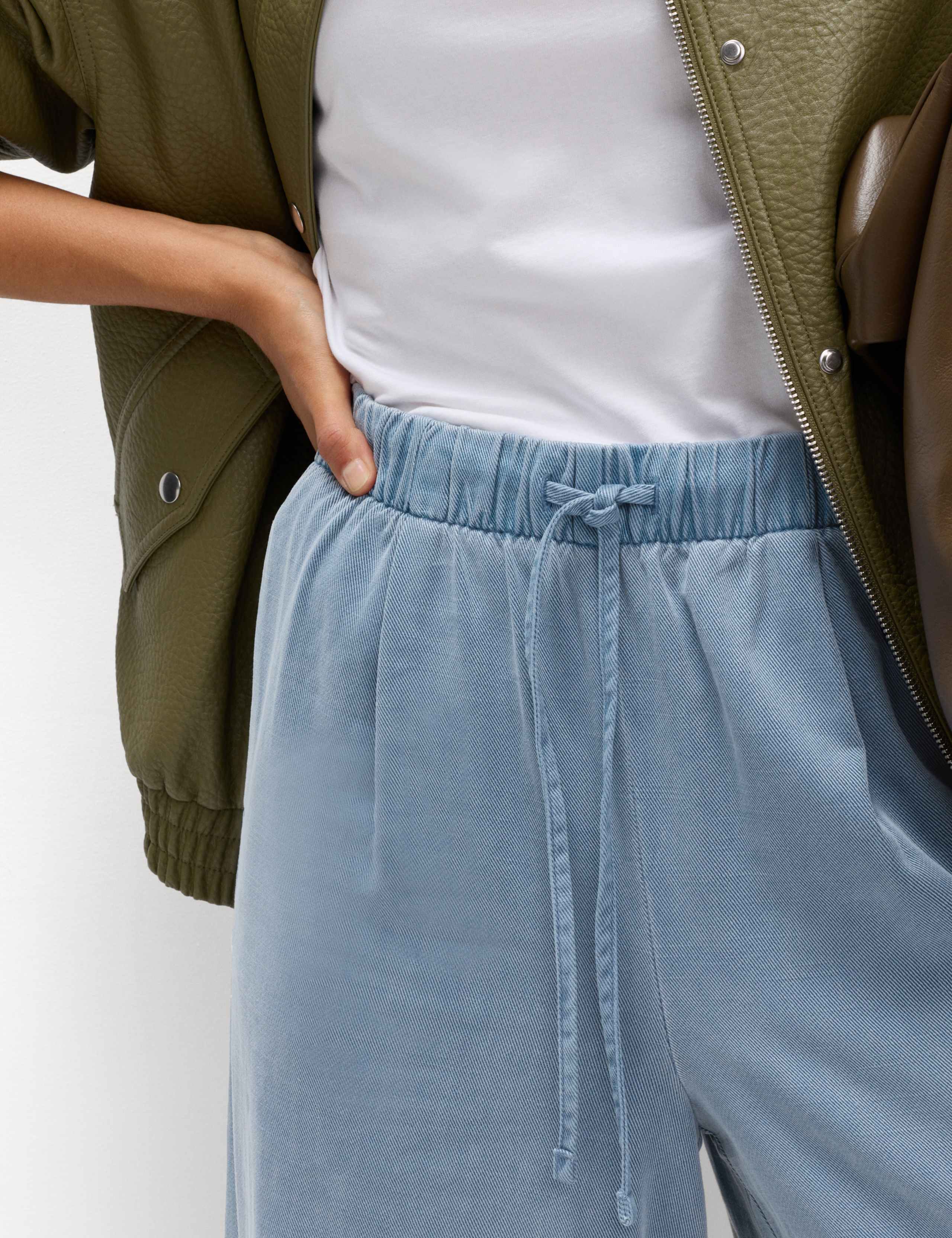 Cotton Wide Leg Trousers 5 of 6