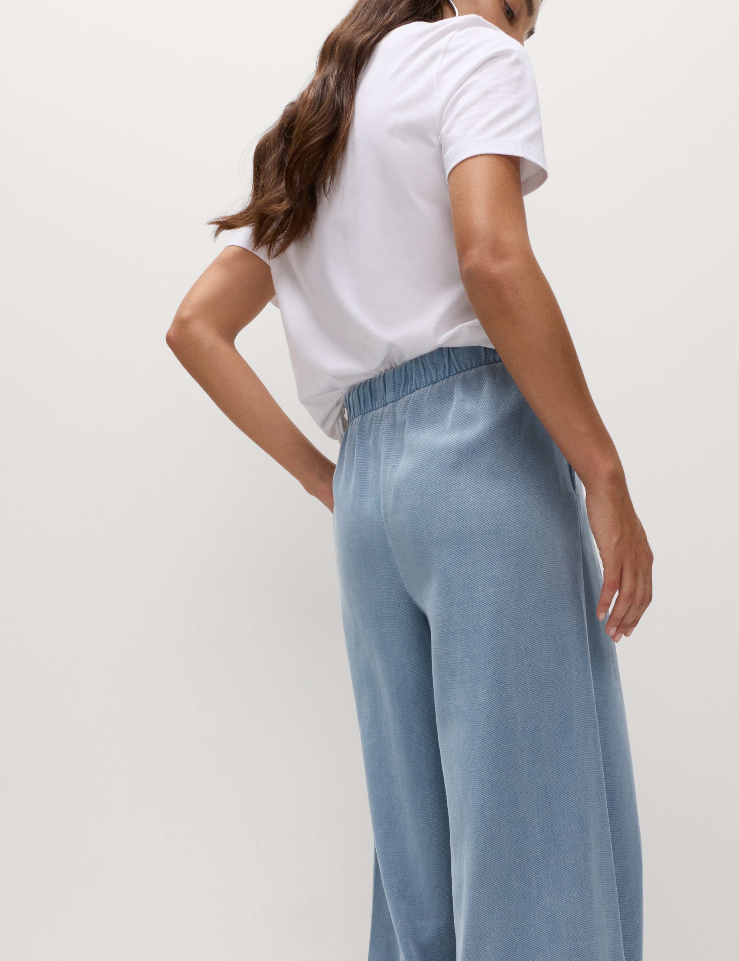 Cotton Wide Leg Trousers 6 of 6