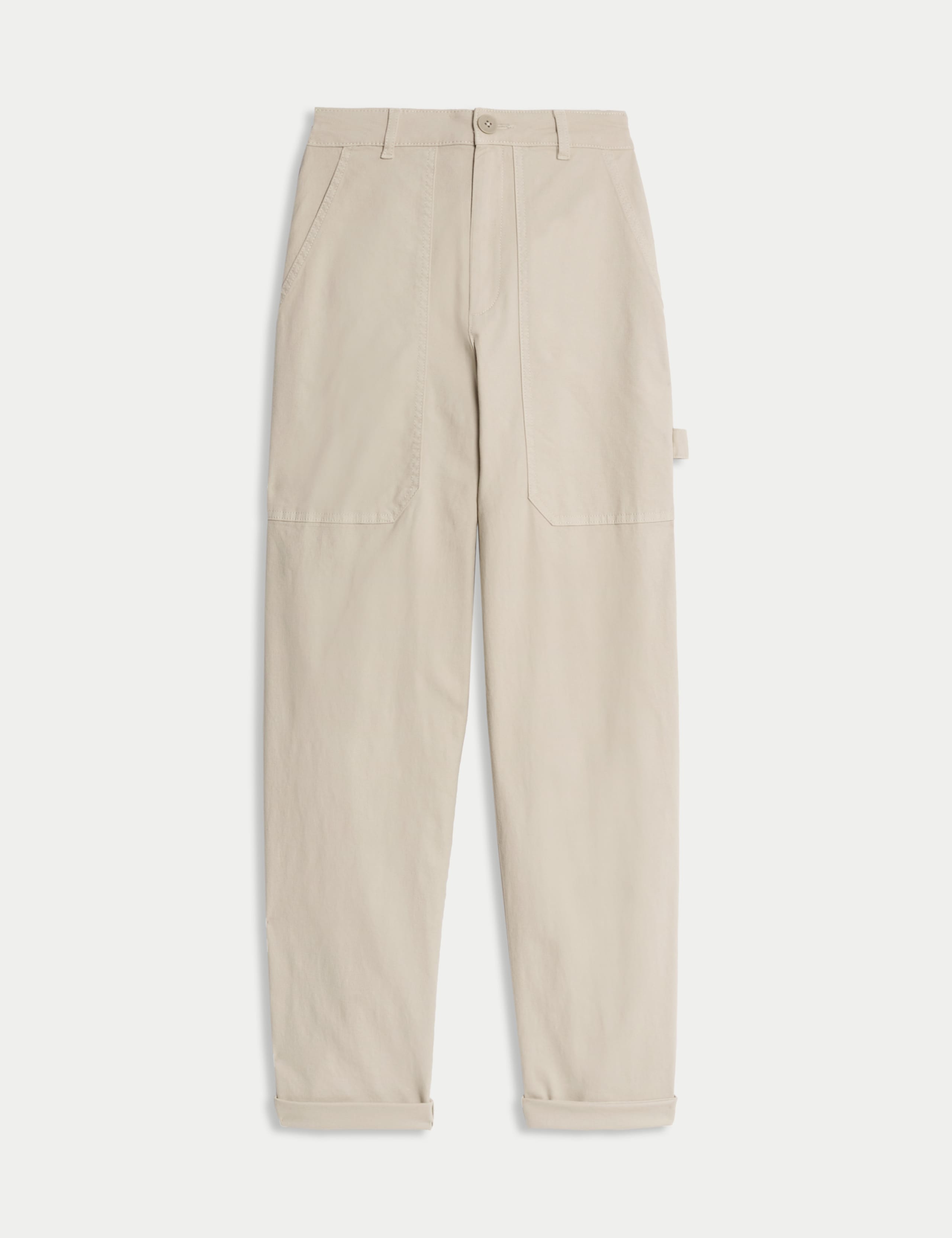 Cotton Rich Carpenter Straight Leg Trousers 2 of 6