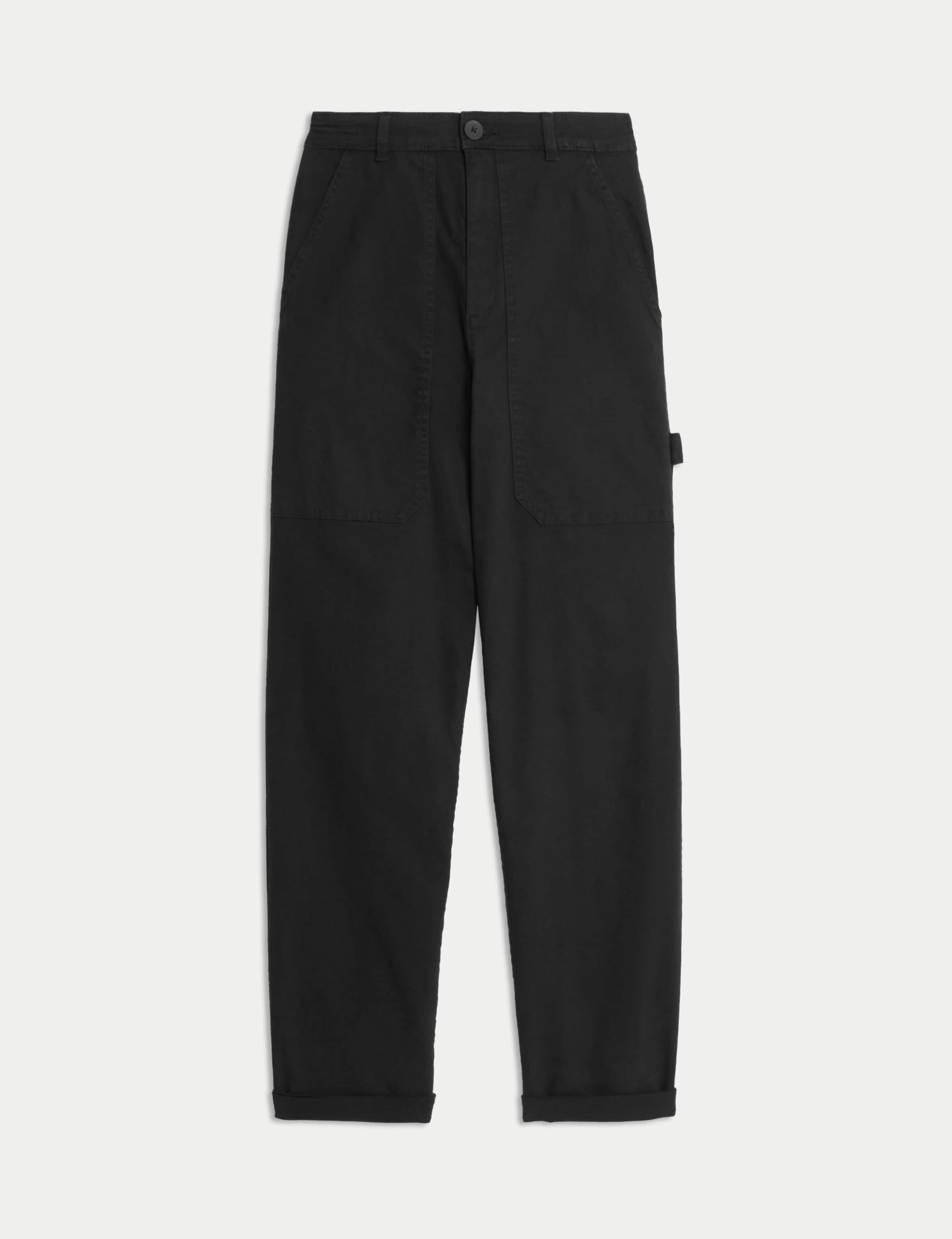 Cotton Rich Carpenter Straight Leg Trousers 2 of 5