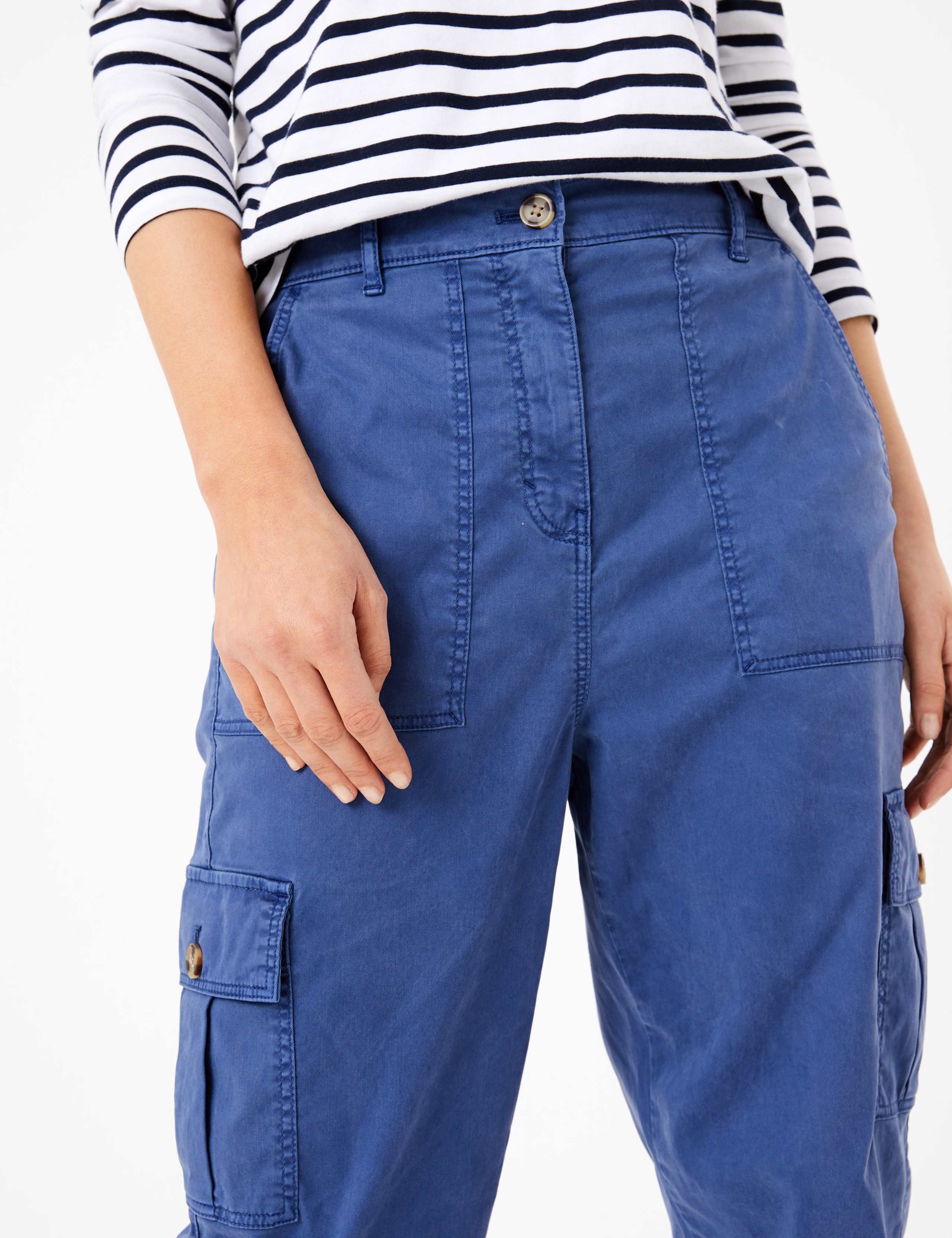 Cargo Utility Tapered Ankle Grazer Trousers 4 of 6