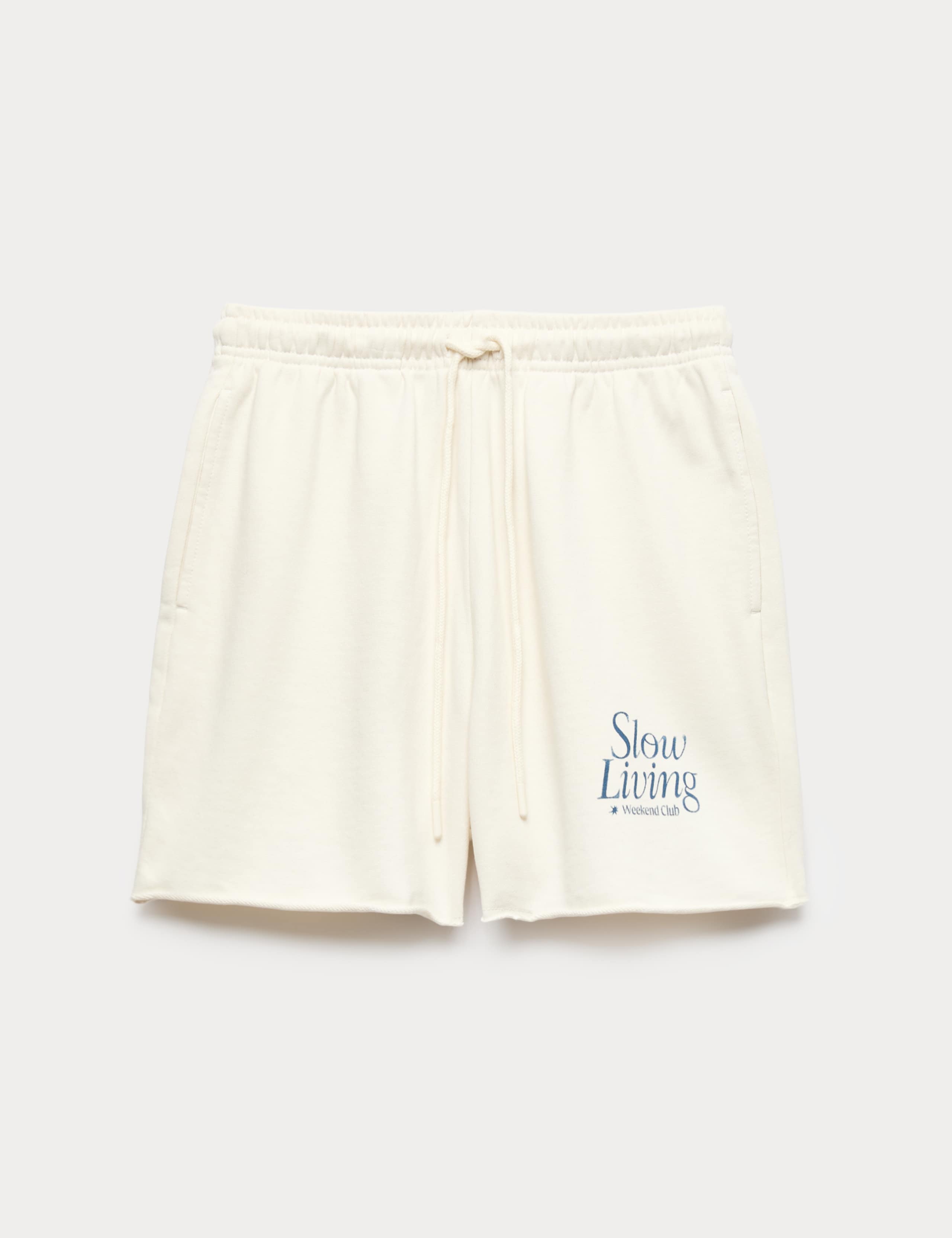 Pure Cotton High Waisted Jogger Shorts 2 of 5