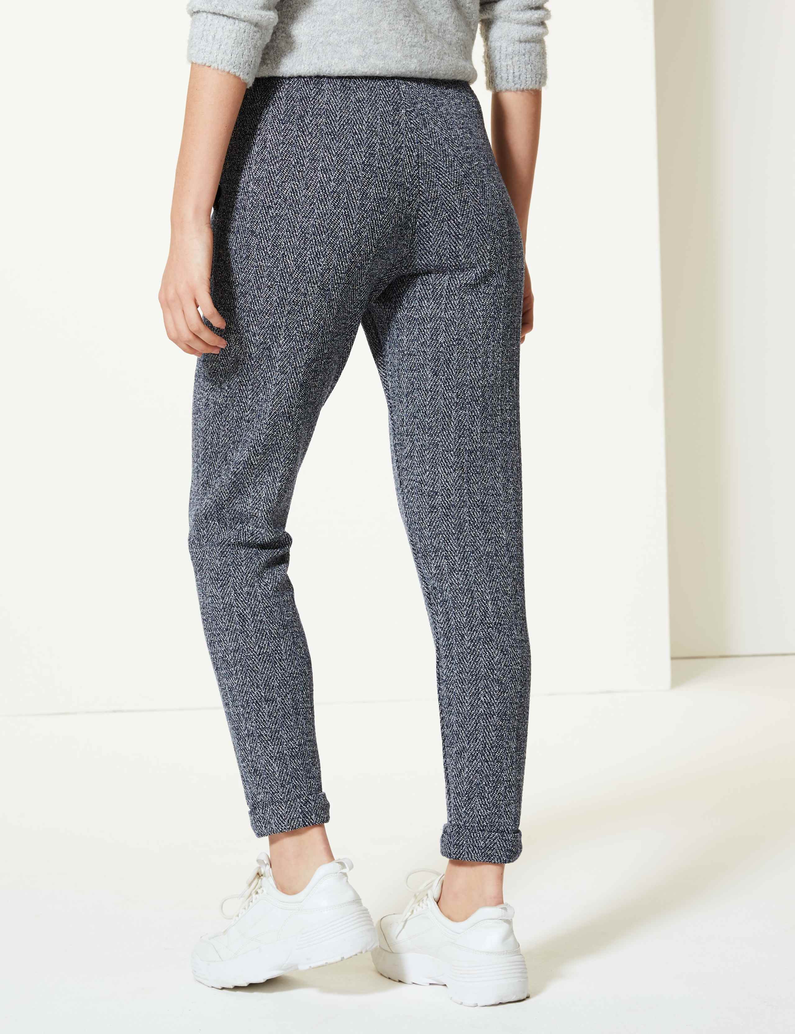 Textured Ankle Grazer Trousers 3 of 5
