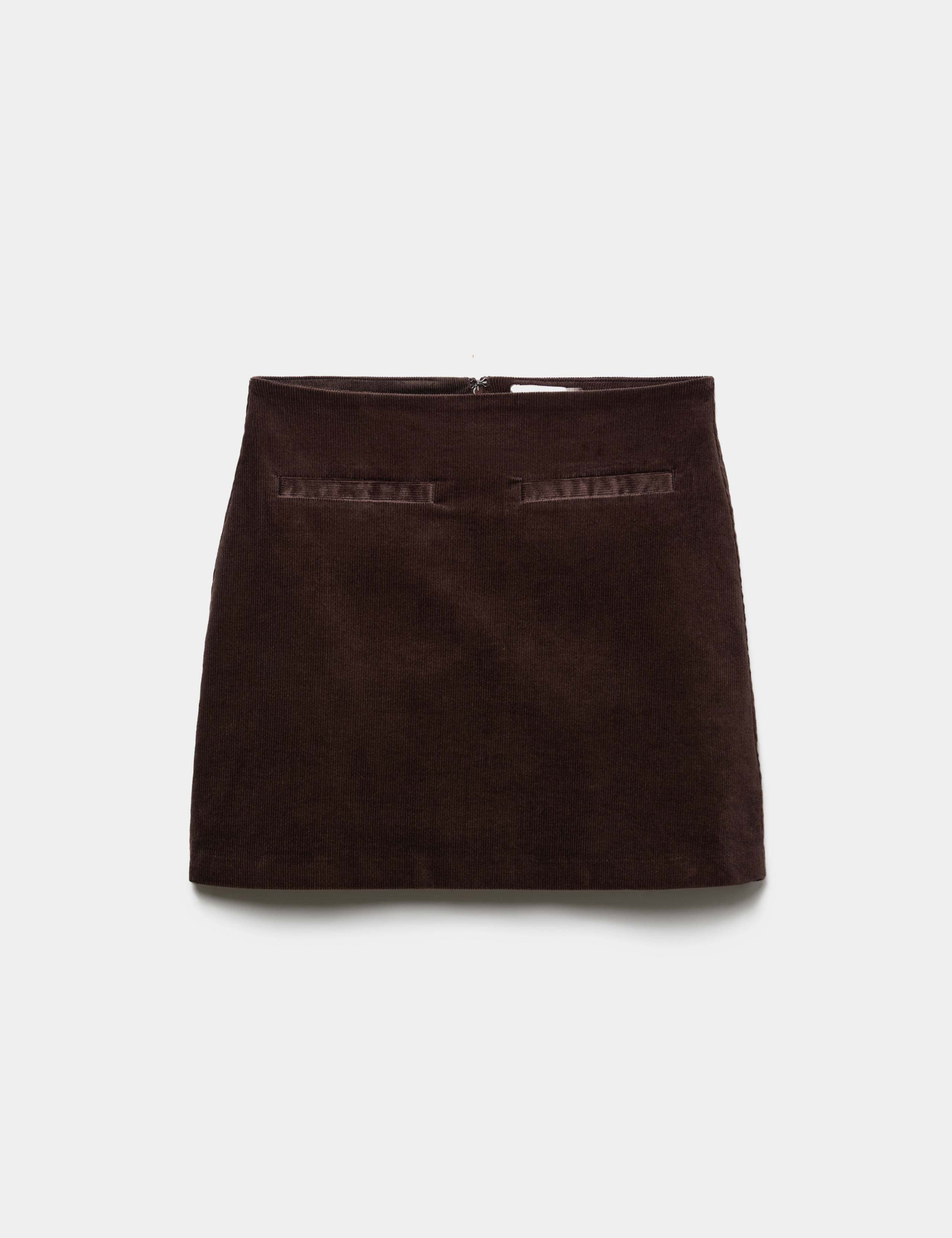 Textured Corduroy Mini Skirt 2 of 6