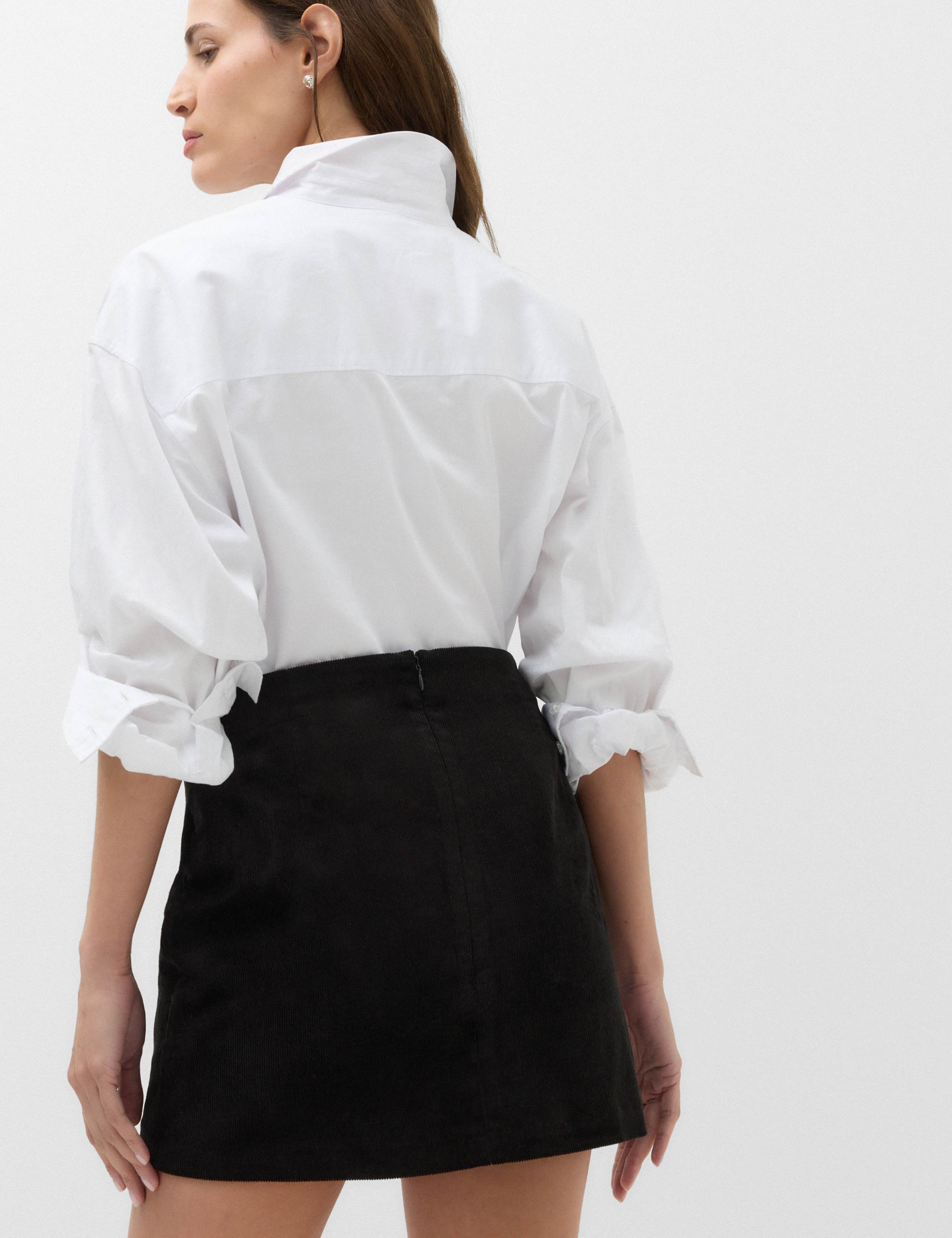 Textured Corduroy Mini Skirt 4 of 5