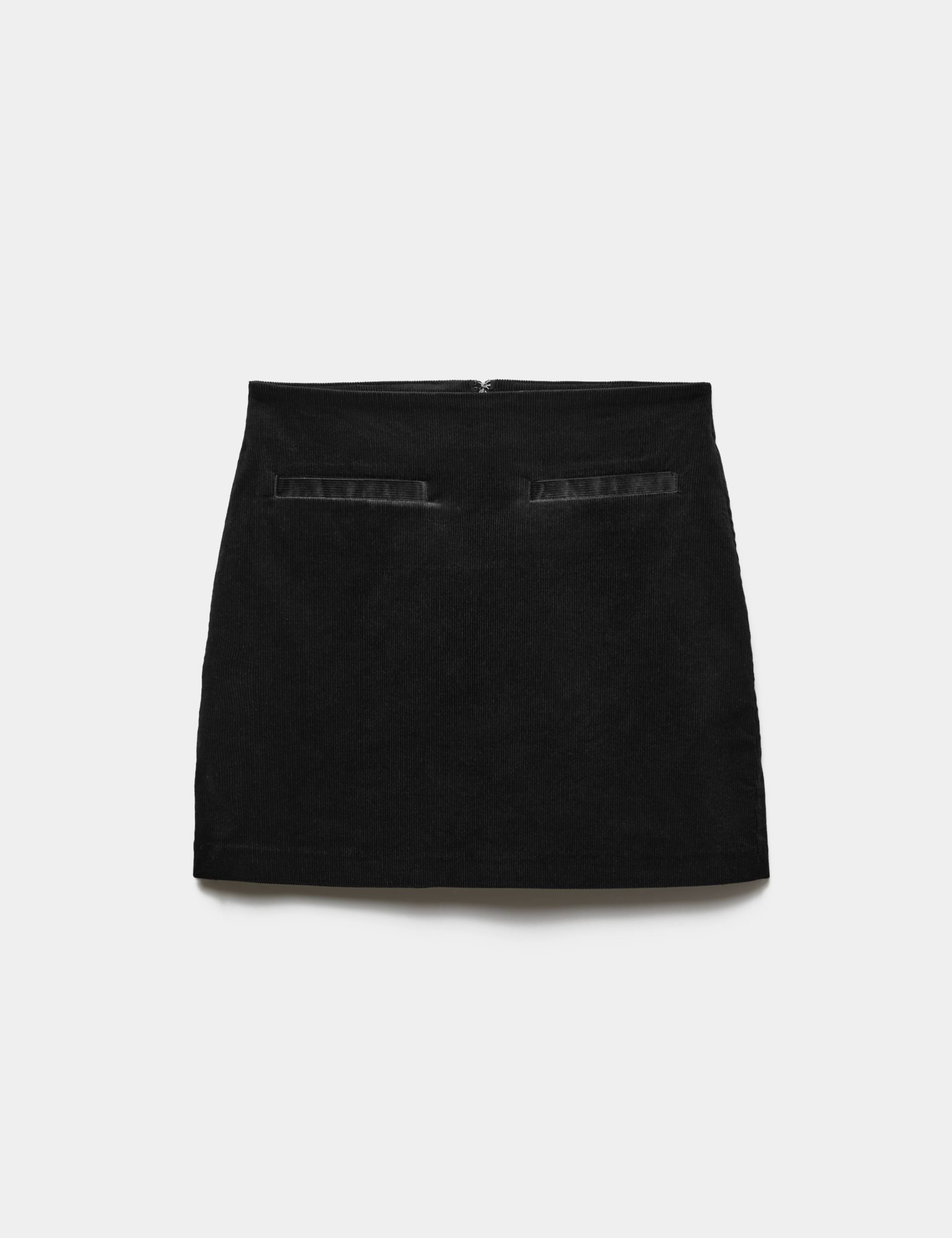 Textured Corduroy Mini Skirt 2 of 5