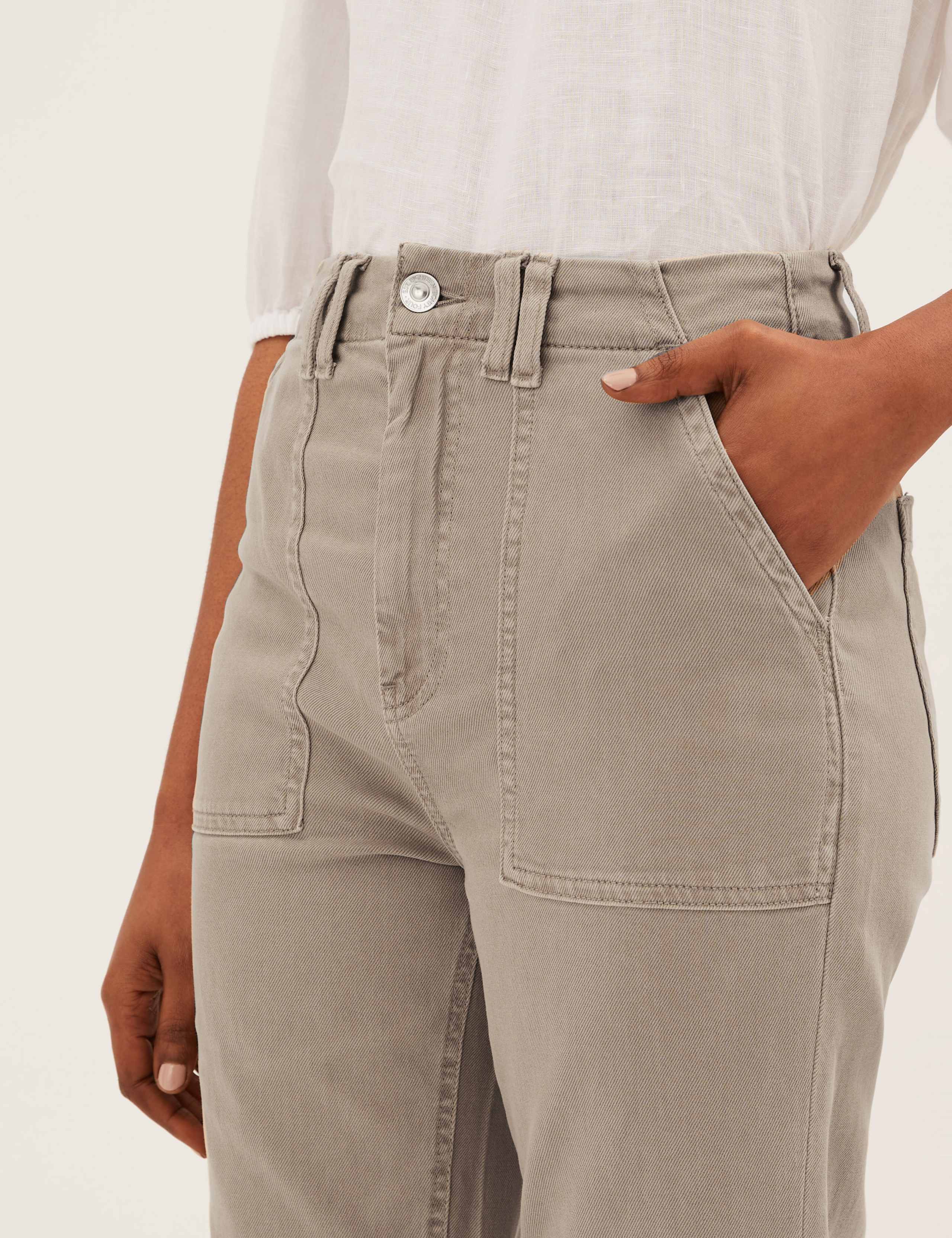 Utility Raw Hem Straight Leg Jeans 6 of 7