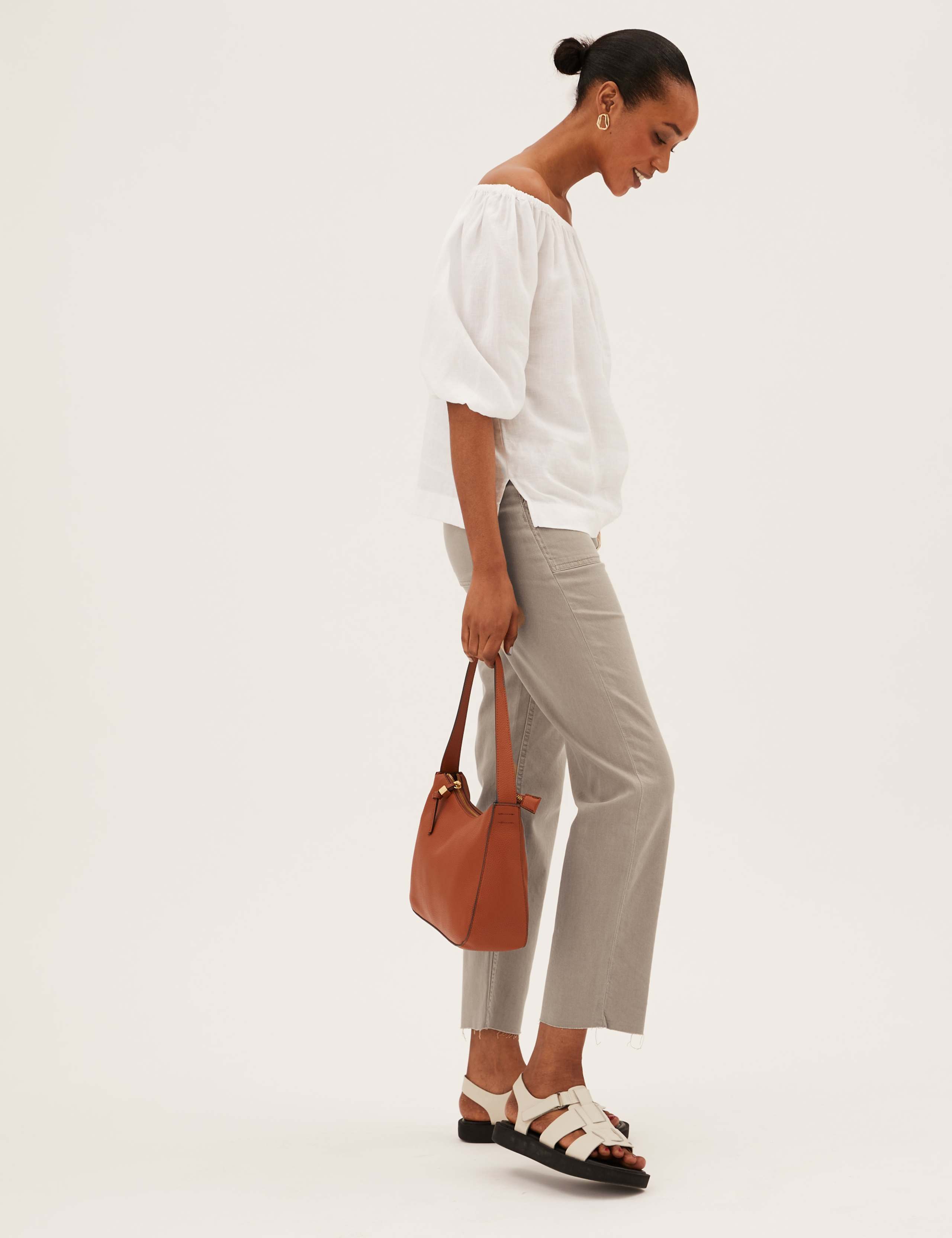 Utility Raw Hem Straight Leg Jeans 7 of 7