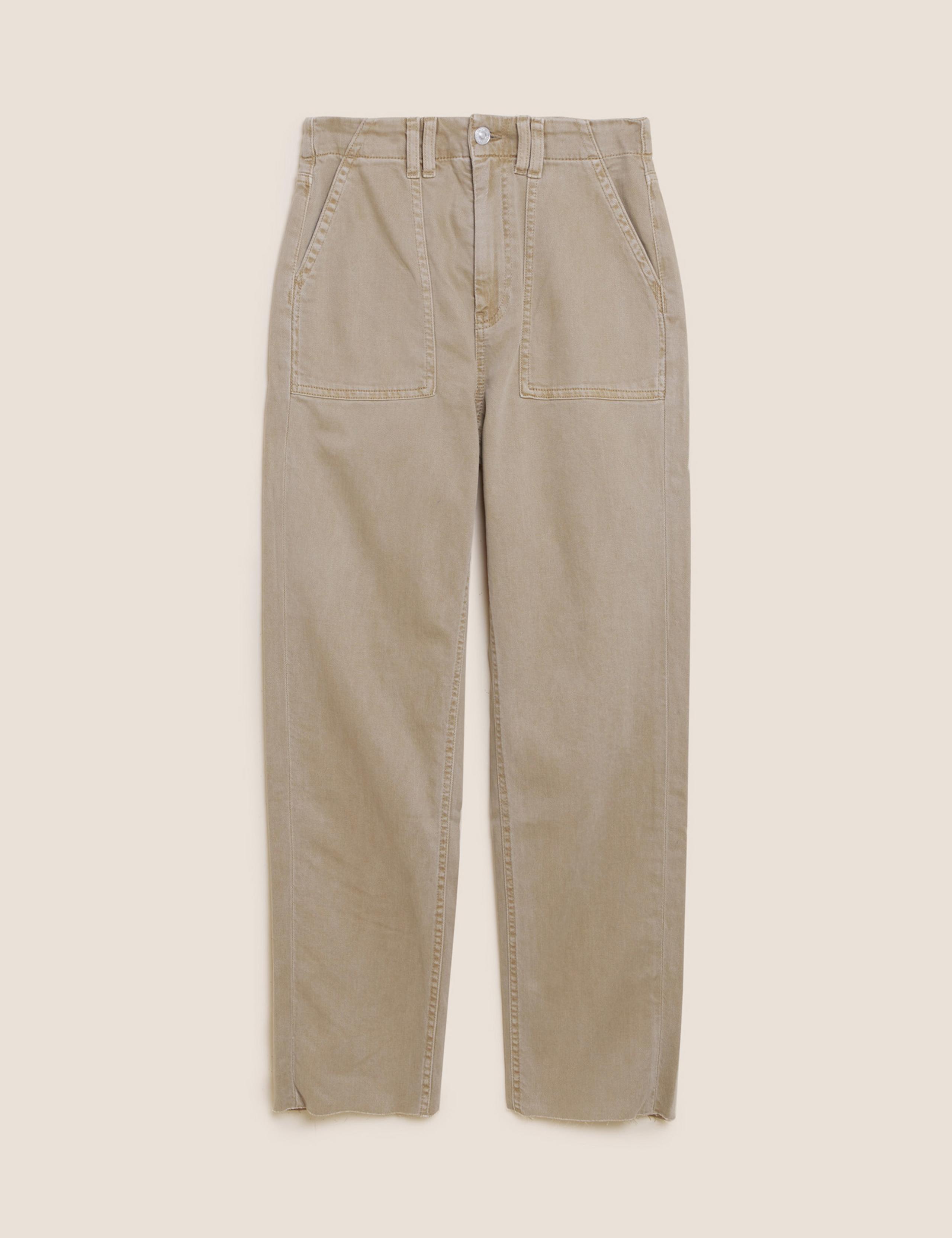 Utility Raw Hem Straight Leg Jeans 2 of 7
