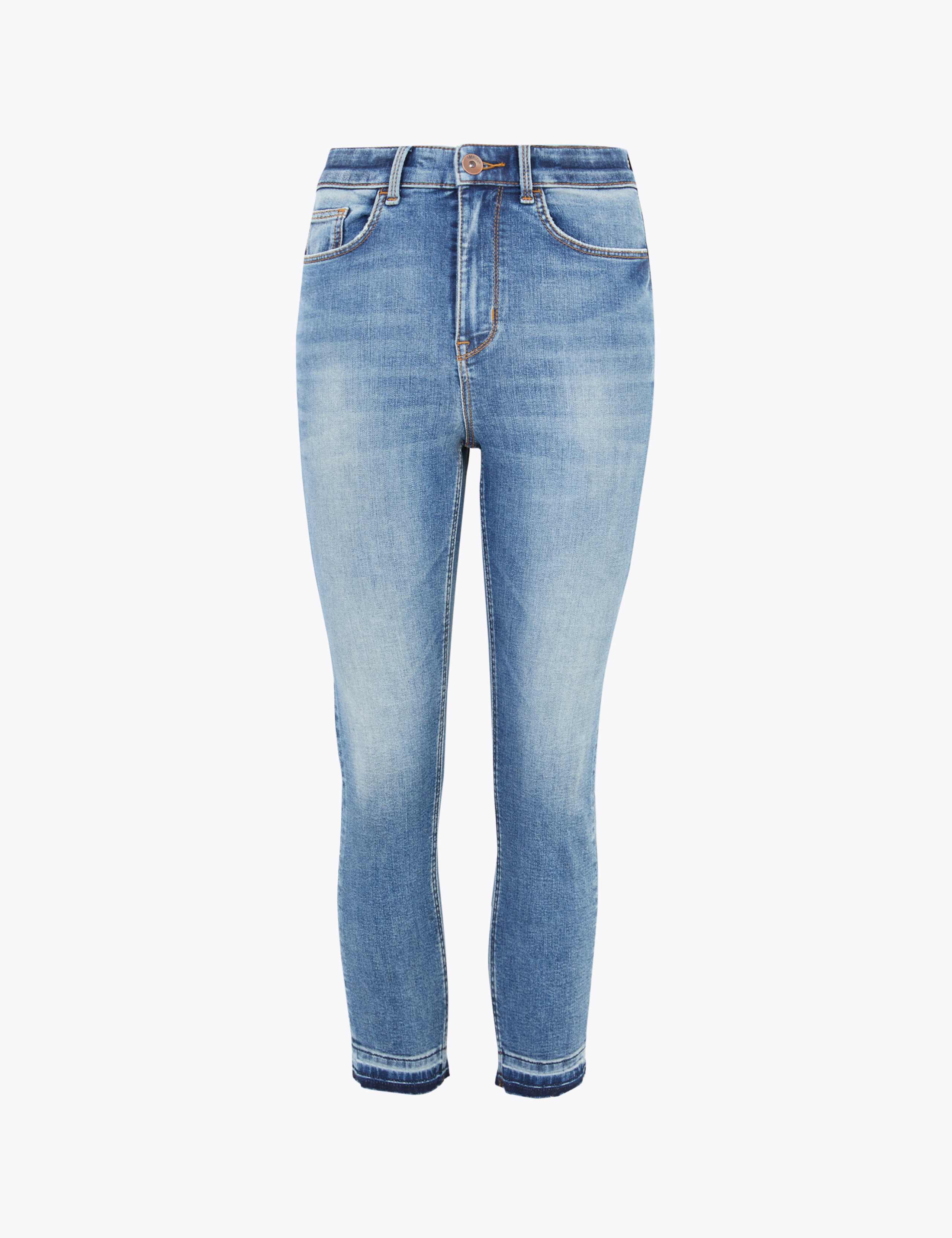 Supersoft High Waisted Skinny Cropped Jeans 2 of 6