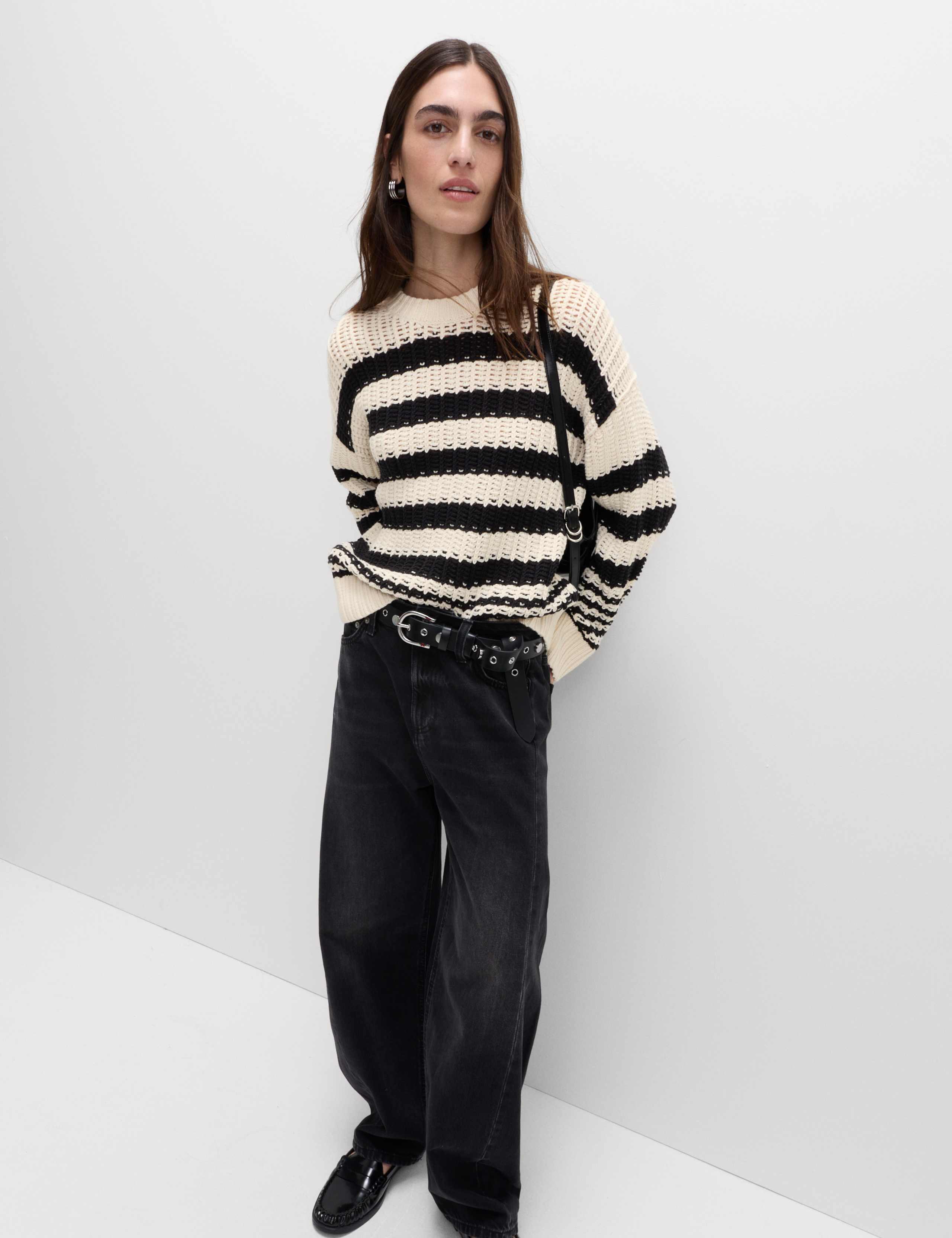 Brushed Rib Wide Leg Trousers 5 of 5